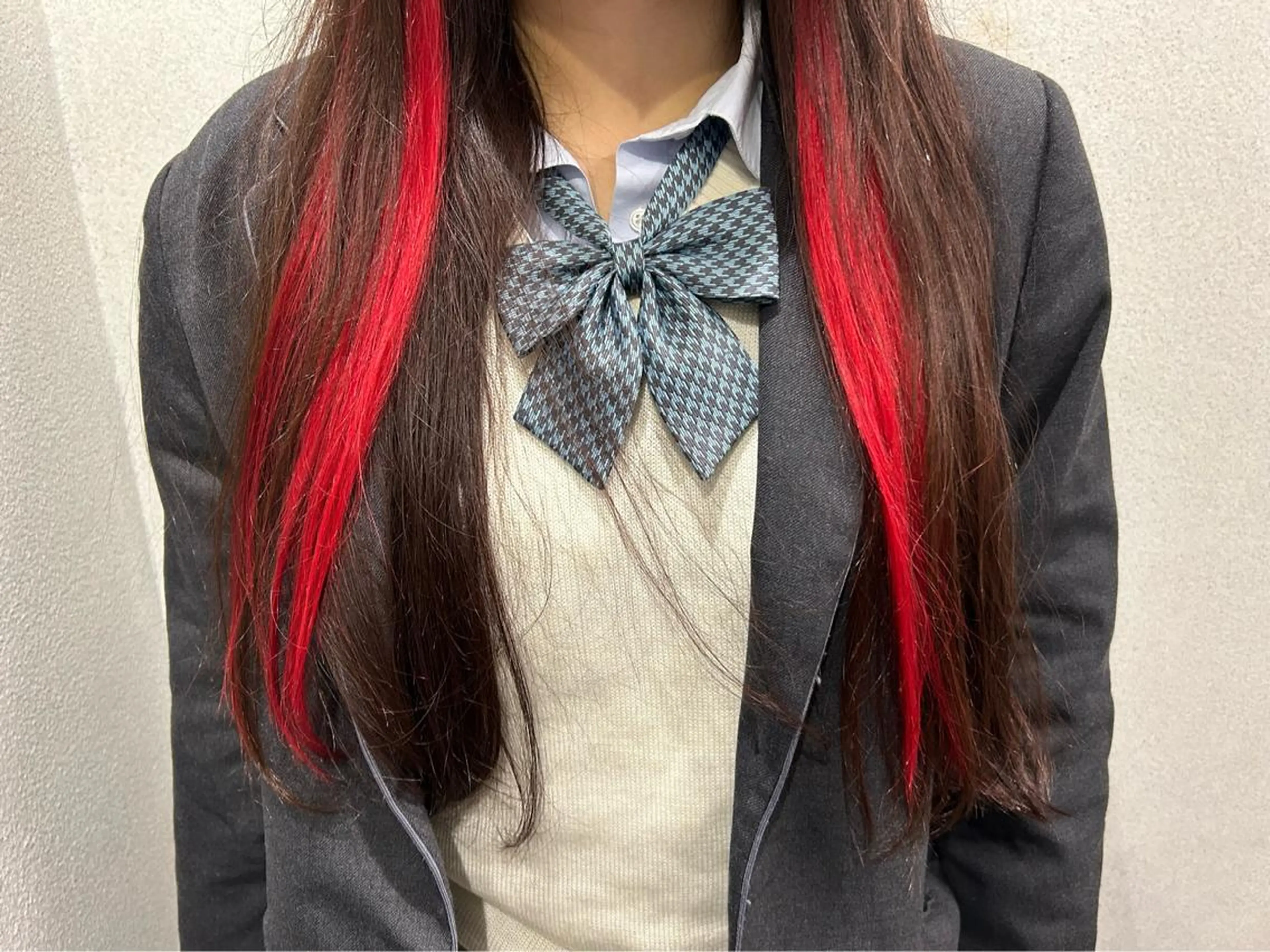 セミロング カラー シールエクステ ダブルカラー ハイライトカラー ハイトーンカラー エクステ シールエクステの女神 🍑Momo🍑のヘアスタイル