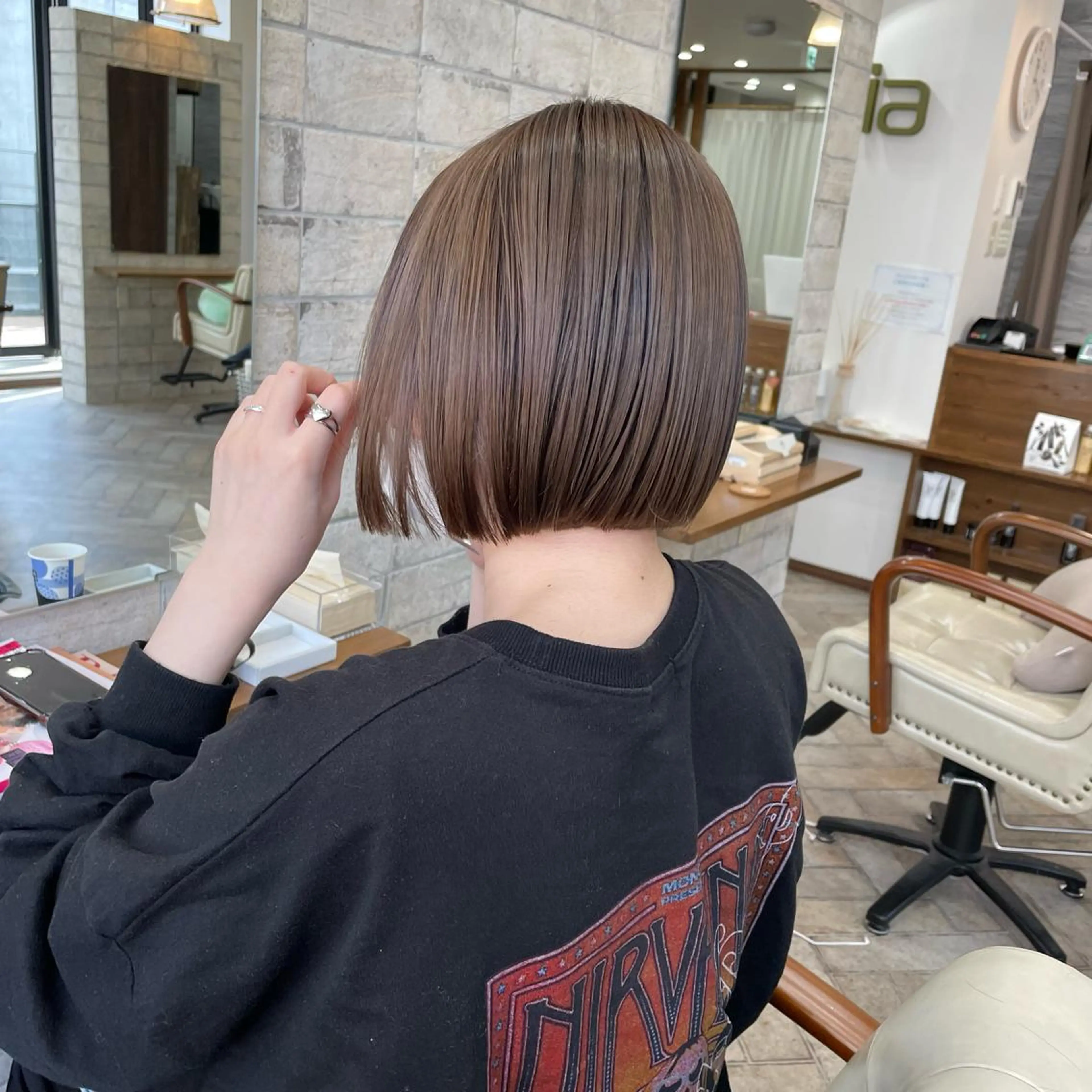 ショート カラー カット ヘアカラー 縮毛矯正 髪質改善 中川　翔のヘアスタイル
