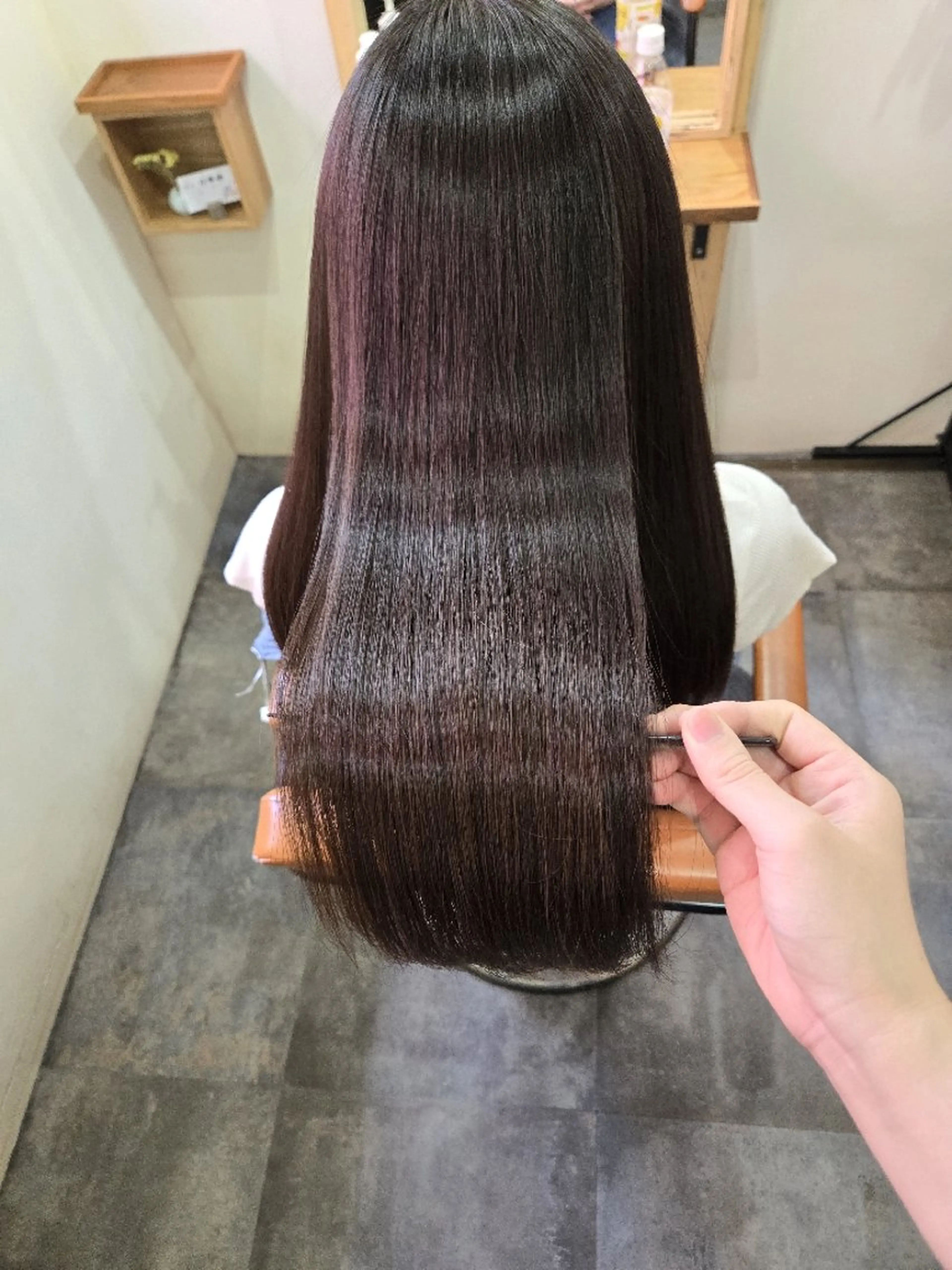 ロング 縮毛矯正 トリートメント ️🩵美髪矯正 みおのヘアスタイル