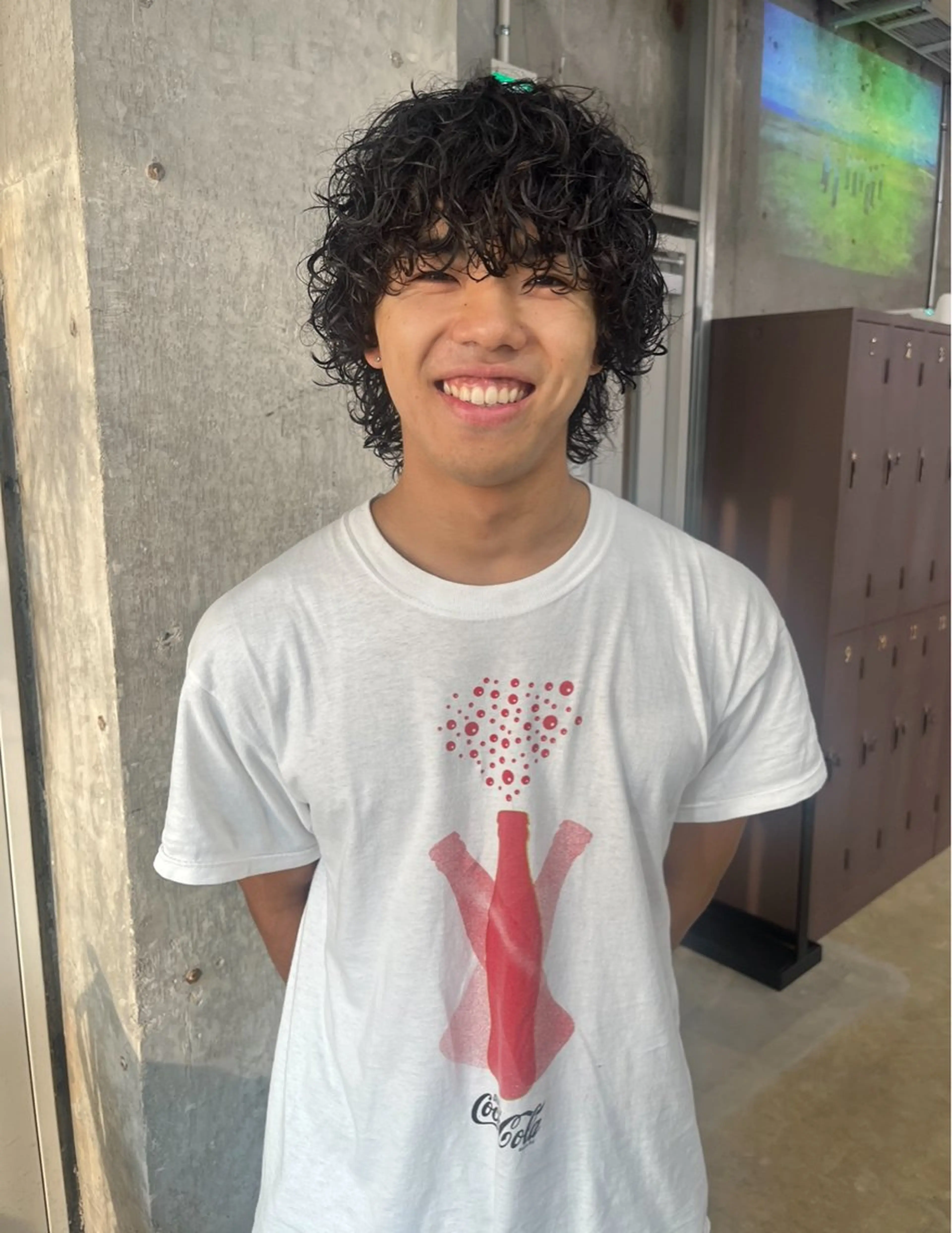 ショート パーマ メンズ ナガノリノ /ボブ/ ベージュ/暖色のヘアスタイル