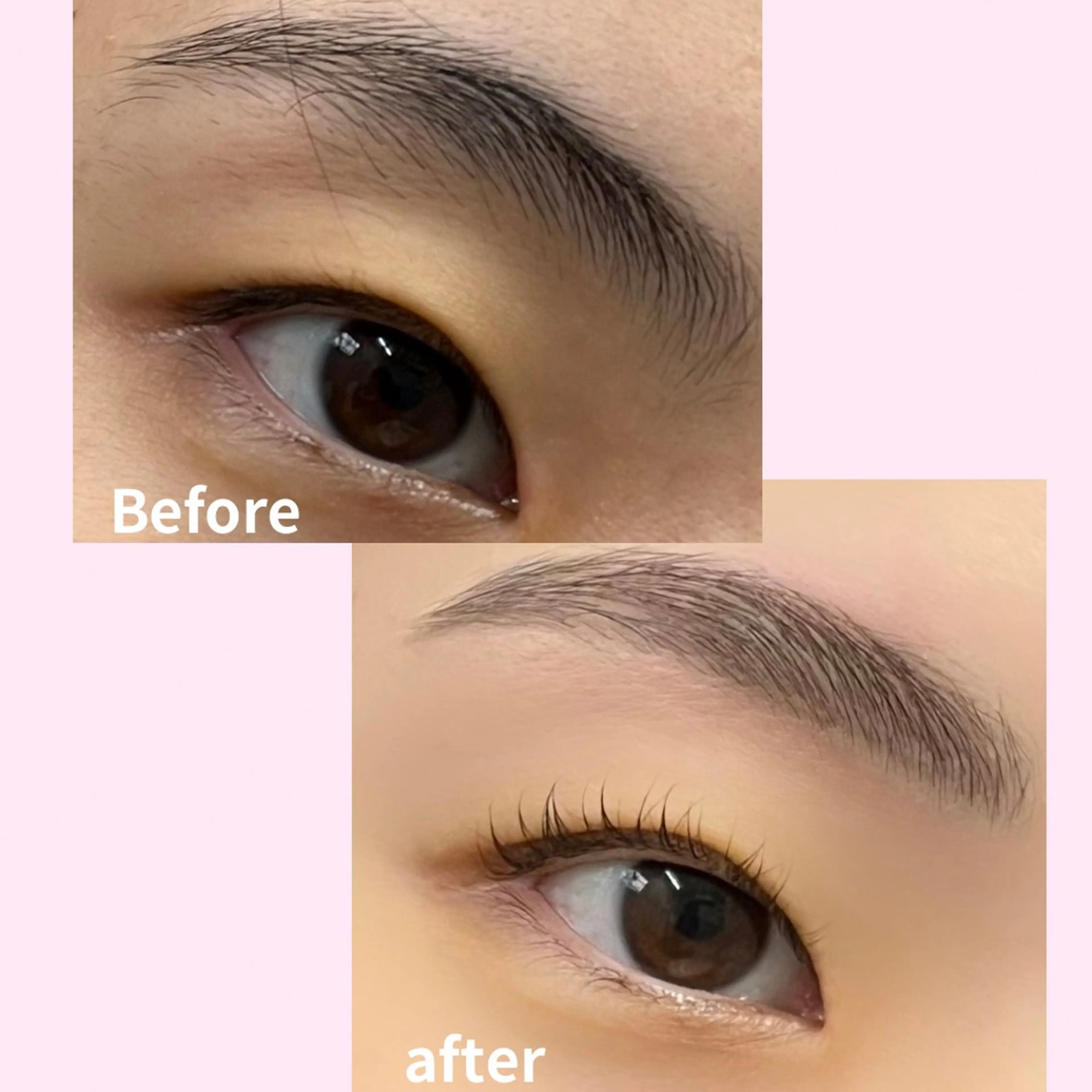 【まつ毛パーマ×眉WAXセット】の写真
