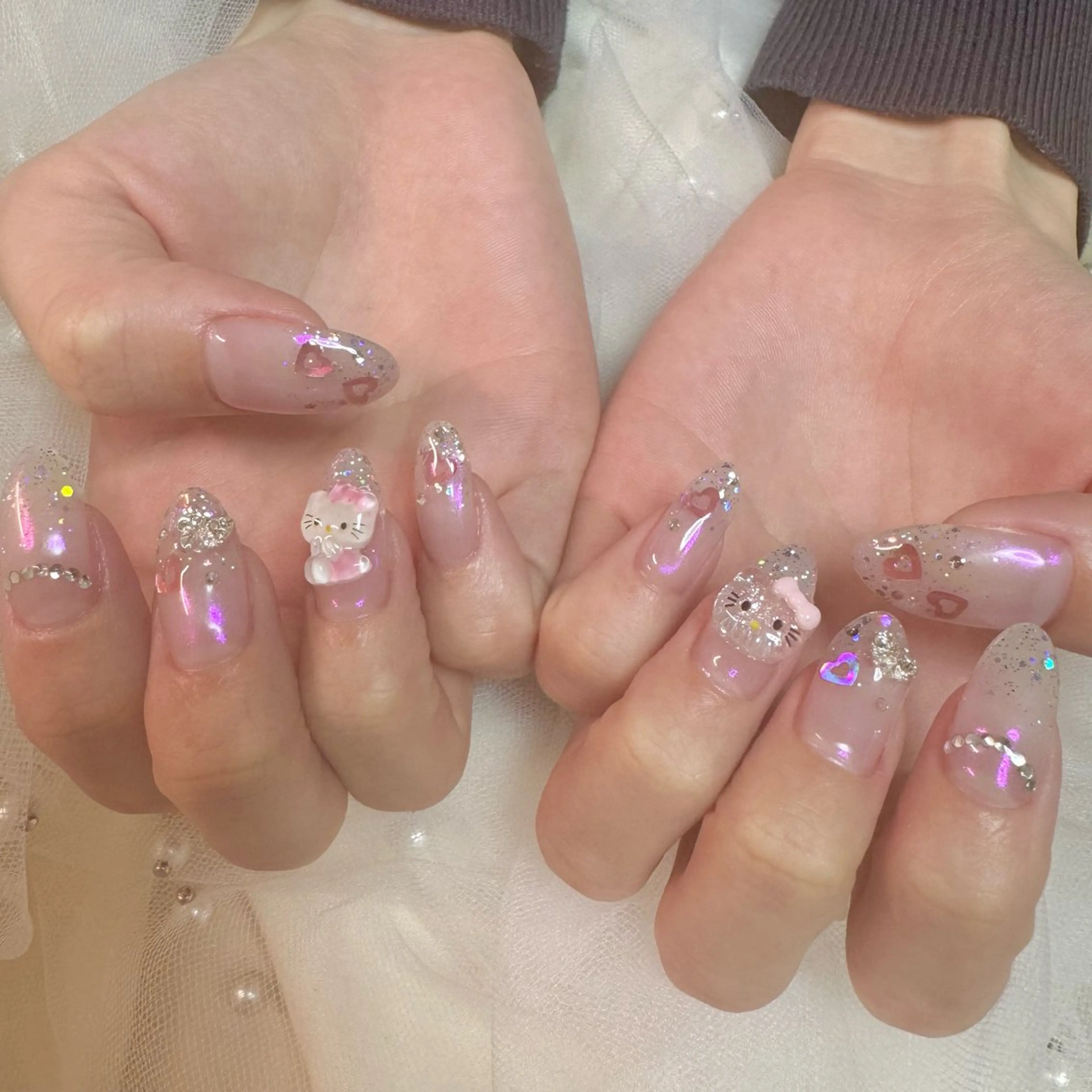 ネイル オーロラネイル nail salon e'mu💐のネイルデザイン