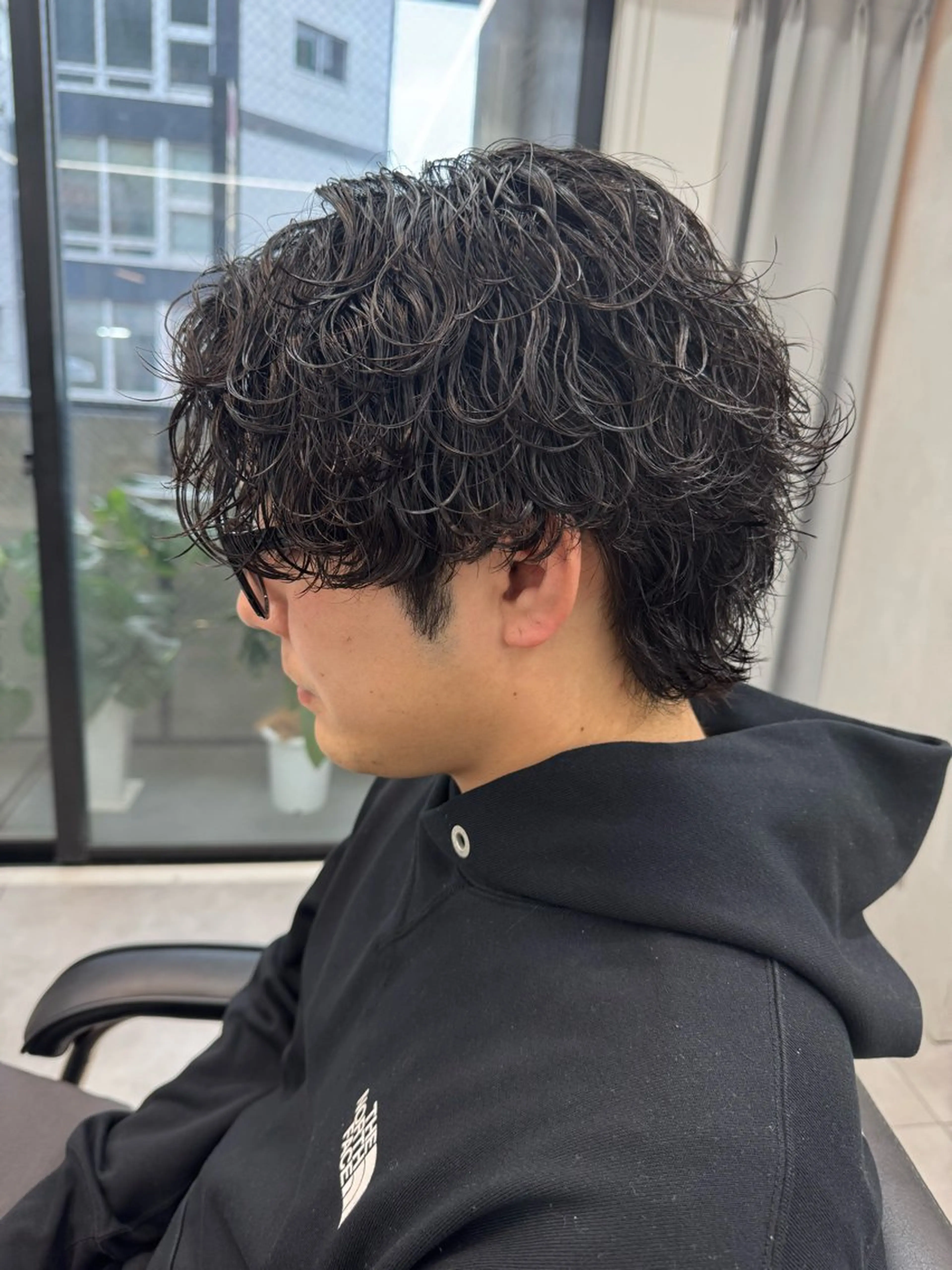 パーマ メンズ メンズパーマ メンズウルフカット ウルフカット 大宮メンズ特化/パー マ職人/小川藍人のヘアスタイル