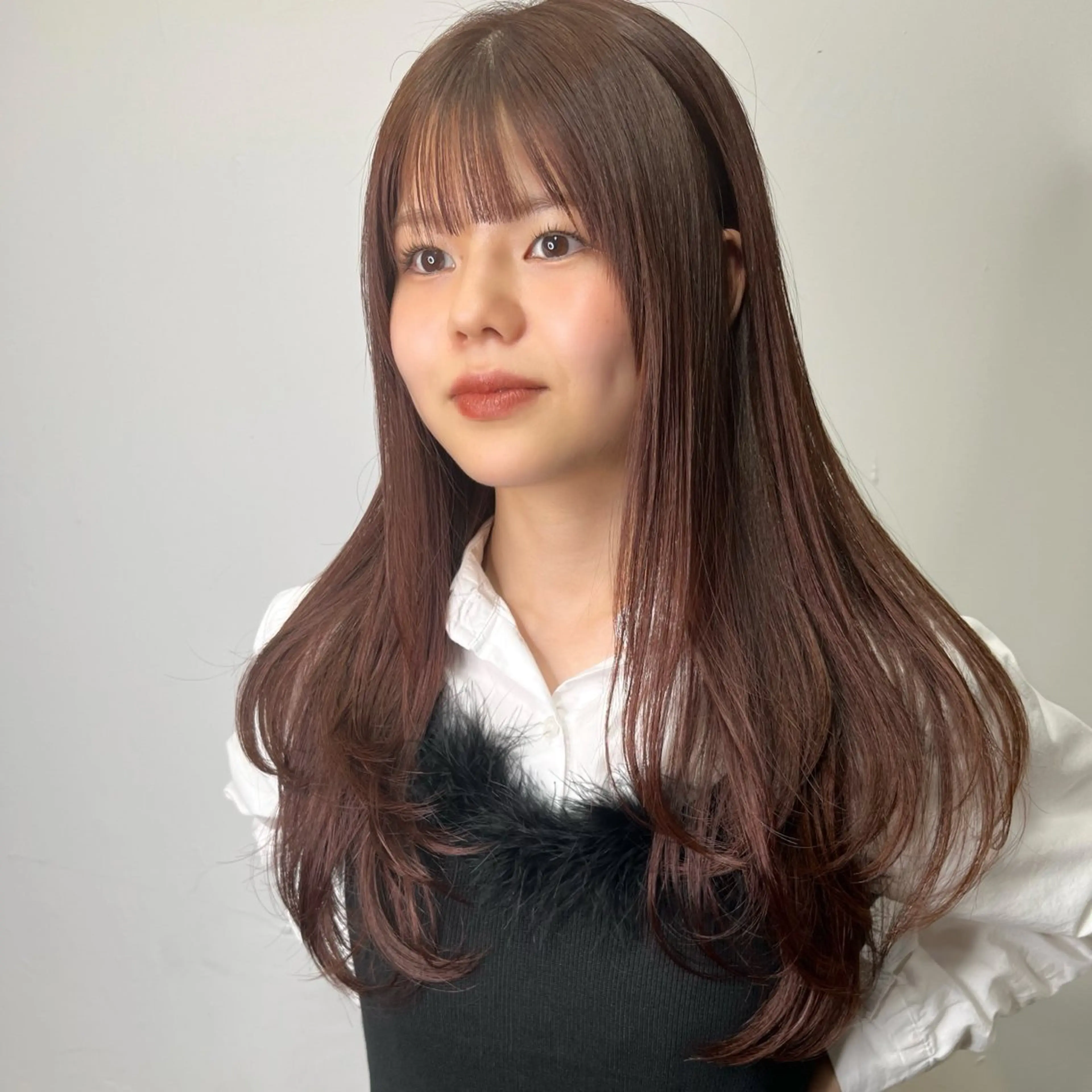 セミロング カラー ヘアアレンジ 🌼RENA🌼似合 わせのプロ/まつパのマツエク・マツパデザイン