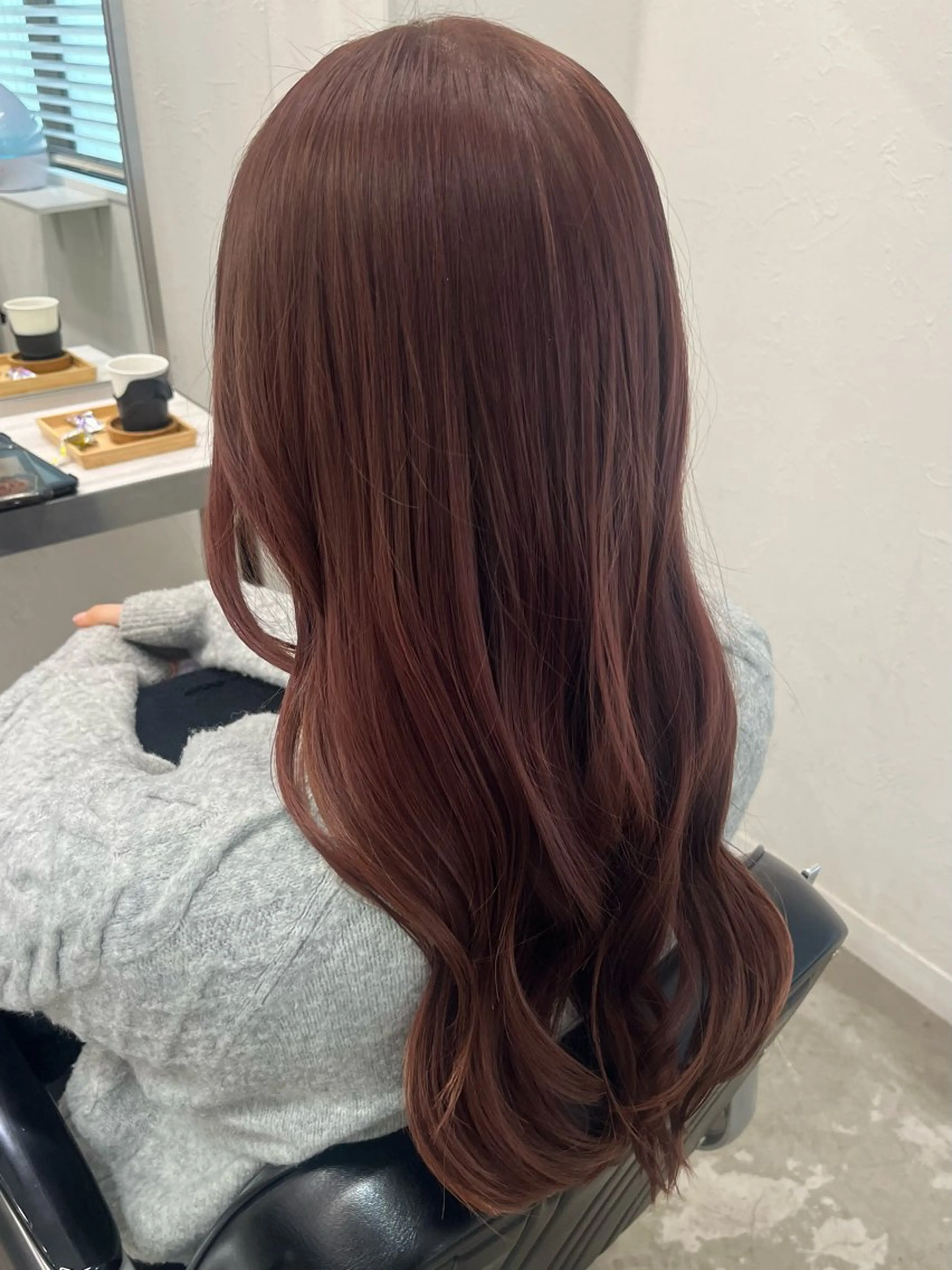 ロング カラー ブラウンカラー ピンクカラー ピンクブラウン ヘアカラー WARP HINA⋆౨ৎ˚⟡のヘアスタイル
