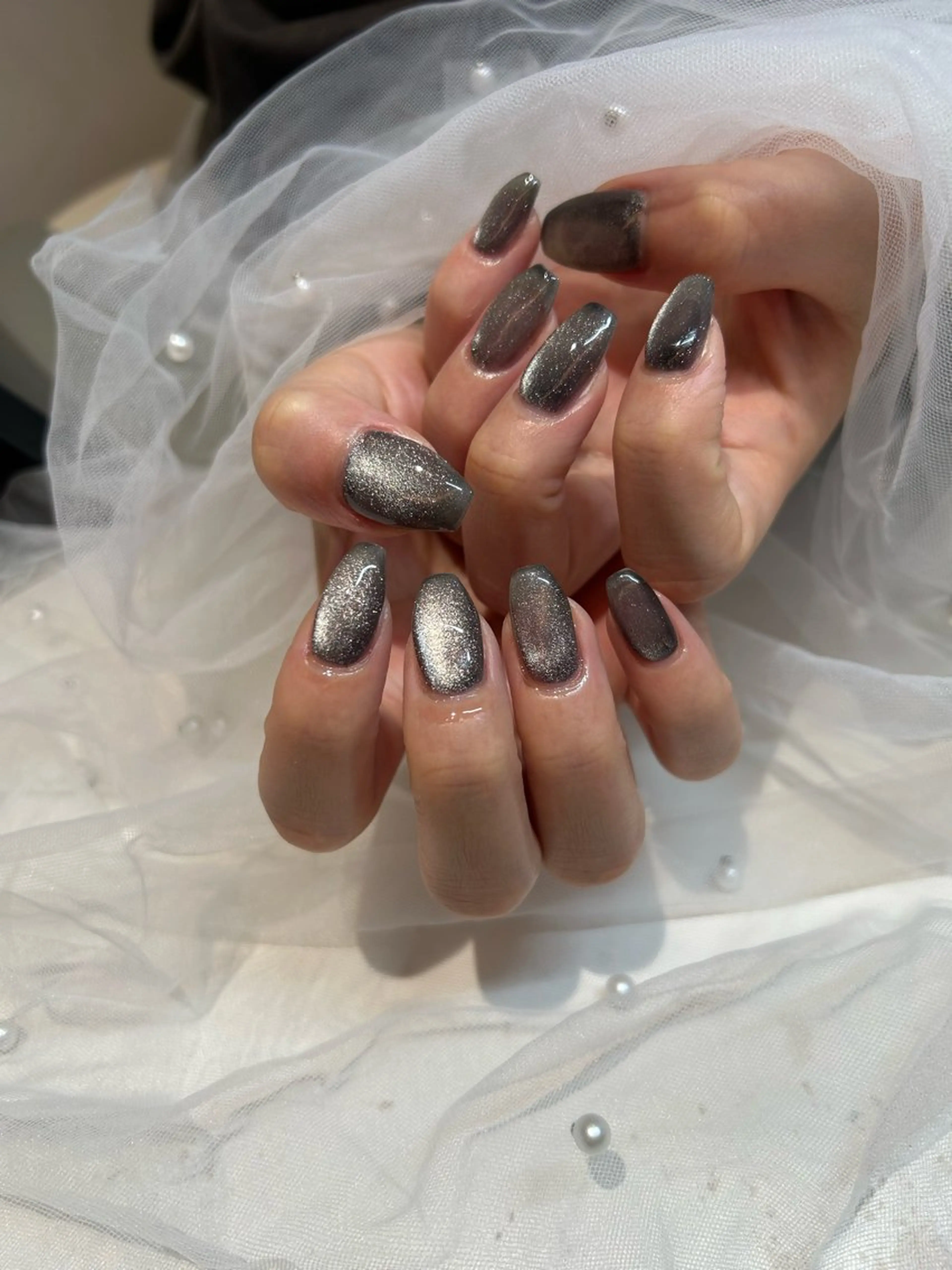 ネイル ハンドネイル マグネット/心斎橋 カレラのネイルデザイン