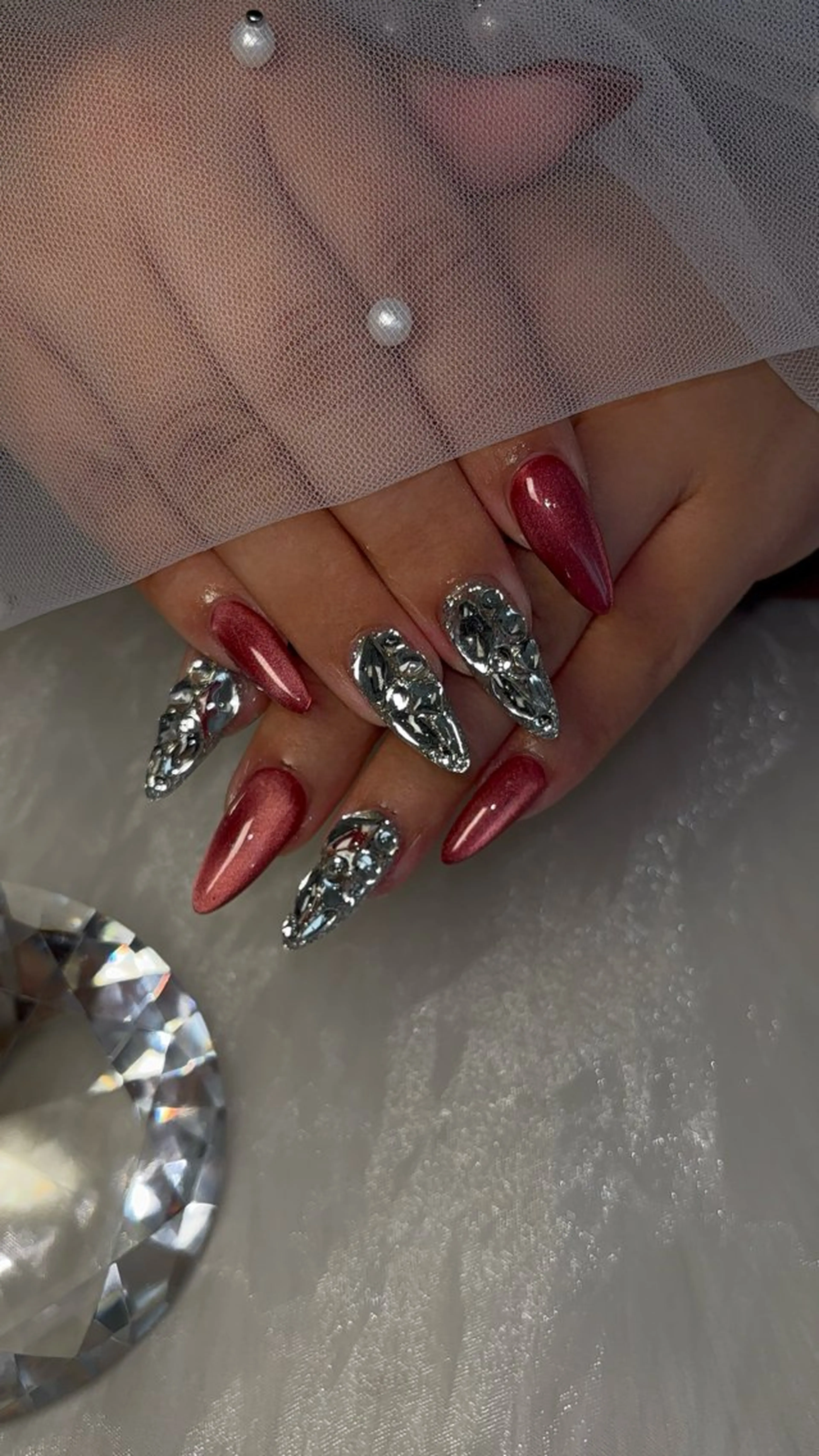 ネイル マグネットネイル ハンドネイル salon de belnetta所属・kayo 💅のネイルデザイン