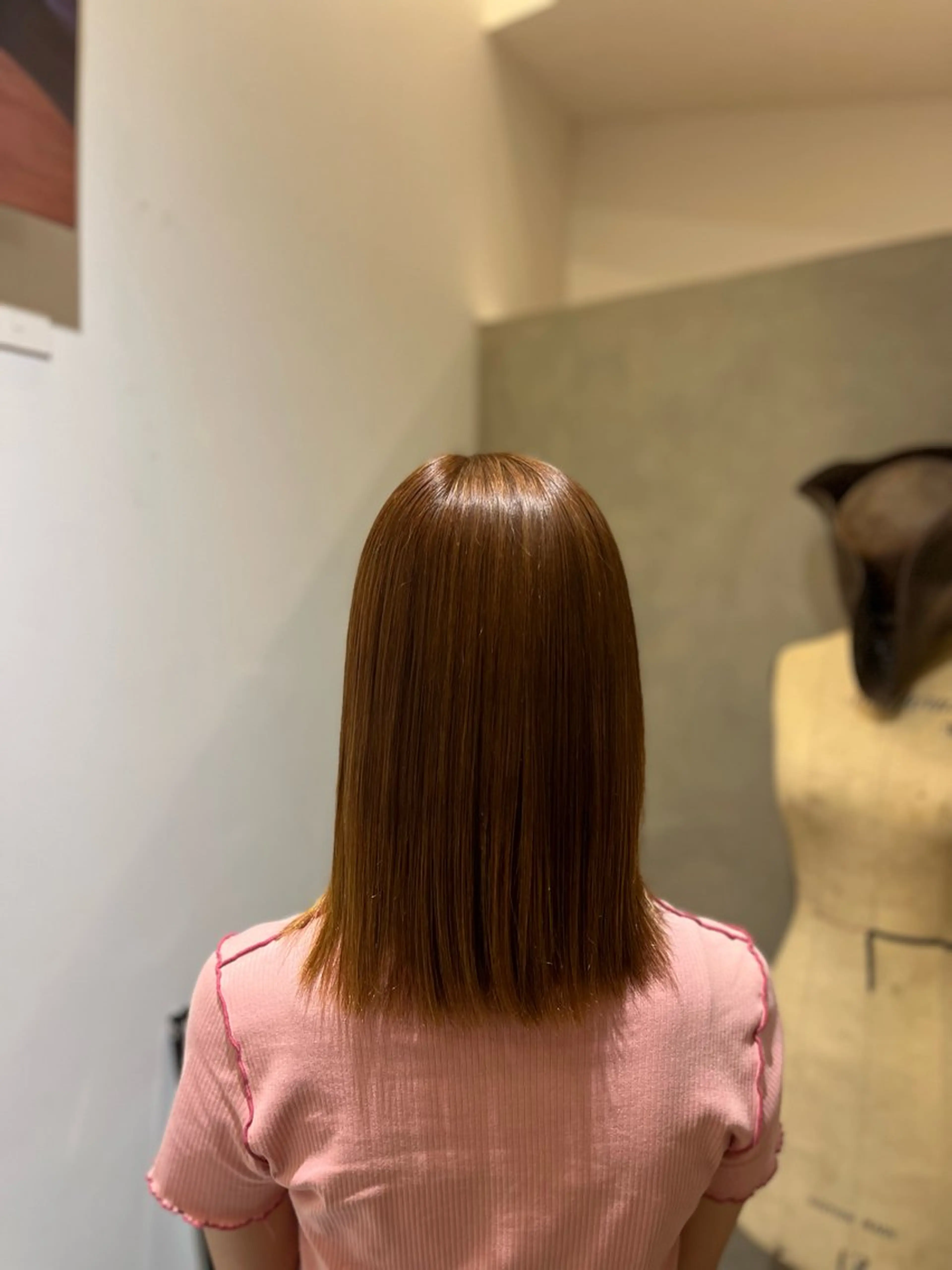 ミディアム ヘアカラー 【艶髪カラー•縮毛】 /川崎/ニーナのヘアスタイル