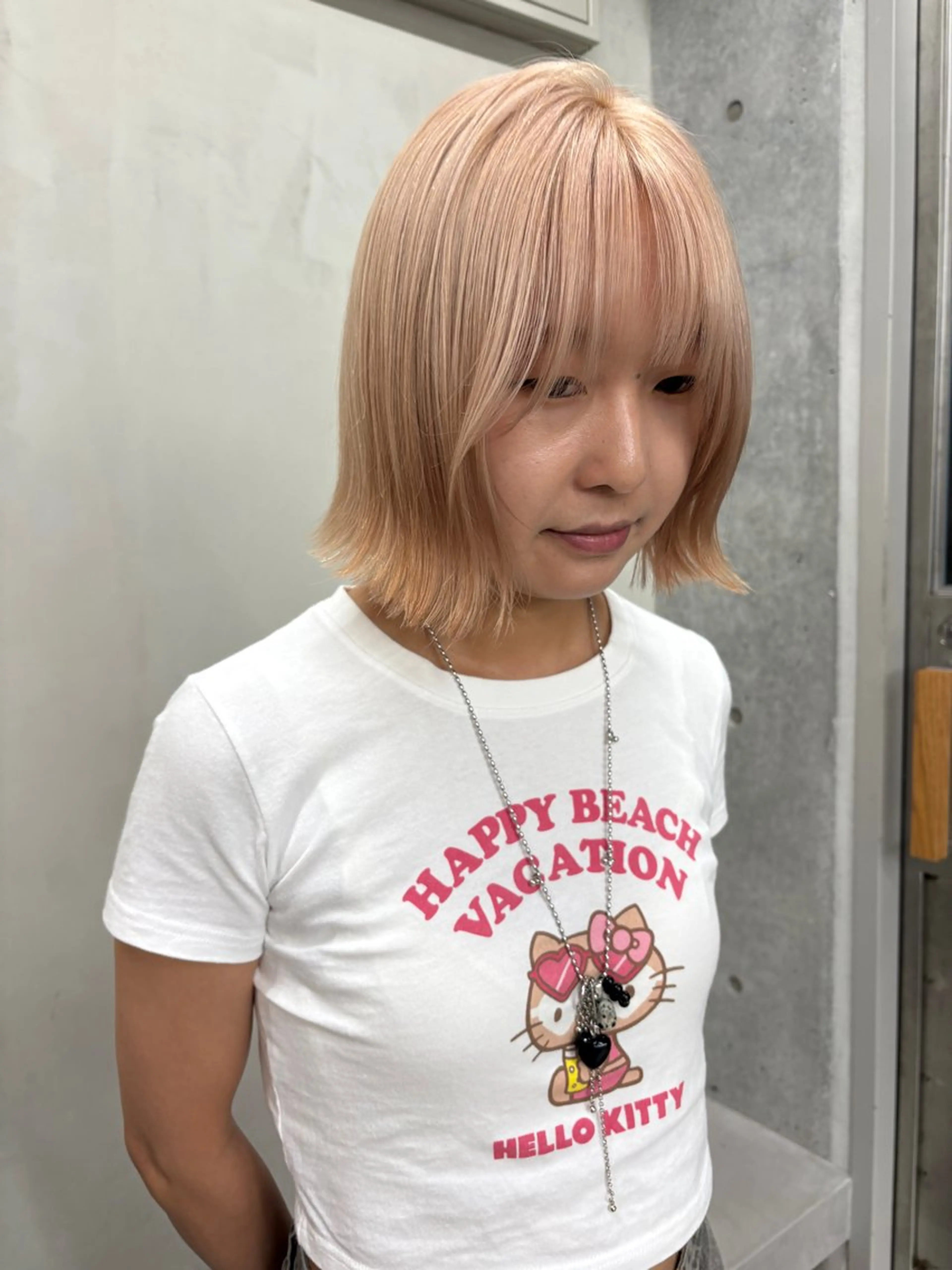 ショート カラー ブロンド カット ヘアカラー トリートメント yuuna/ レイヤーカット🎀のヘアスタイル