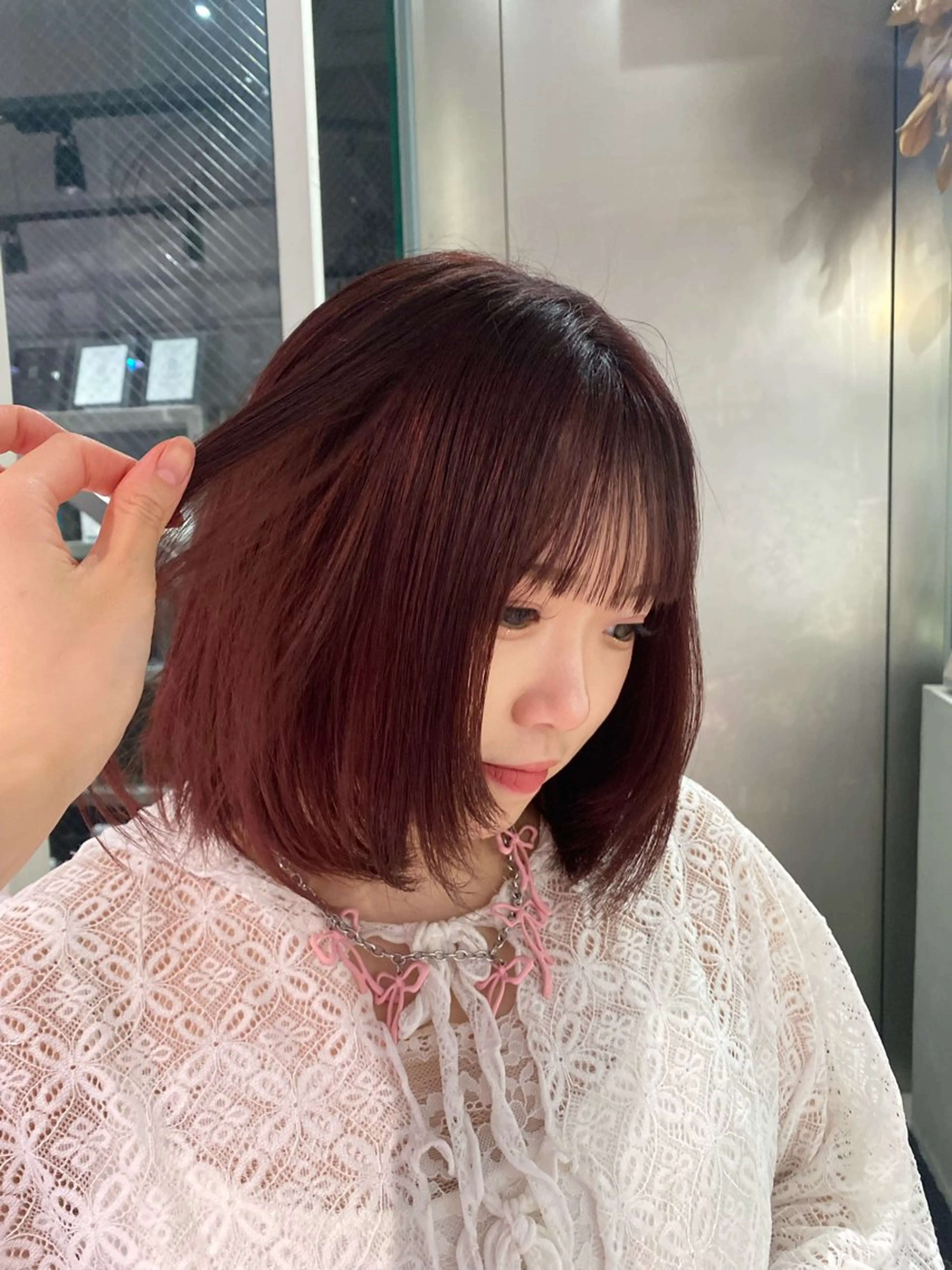 ミディアム カラー ヘアカラー 【CHERIE】 大名サロン💫りんのヘアスタイル