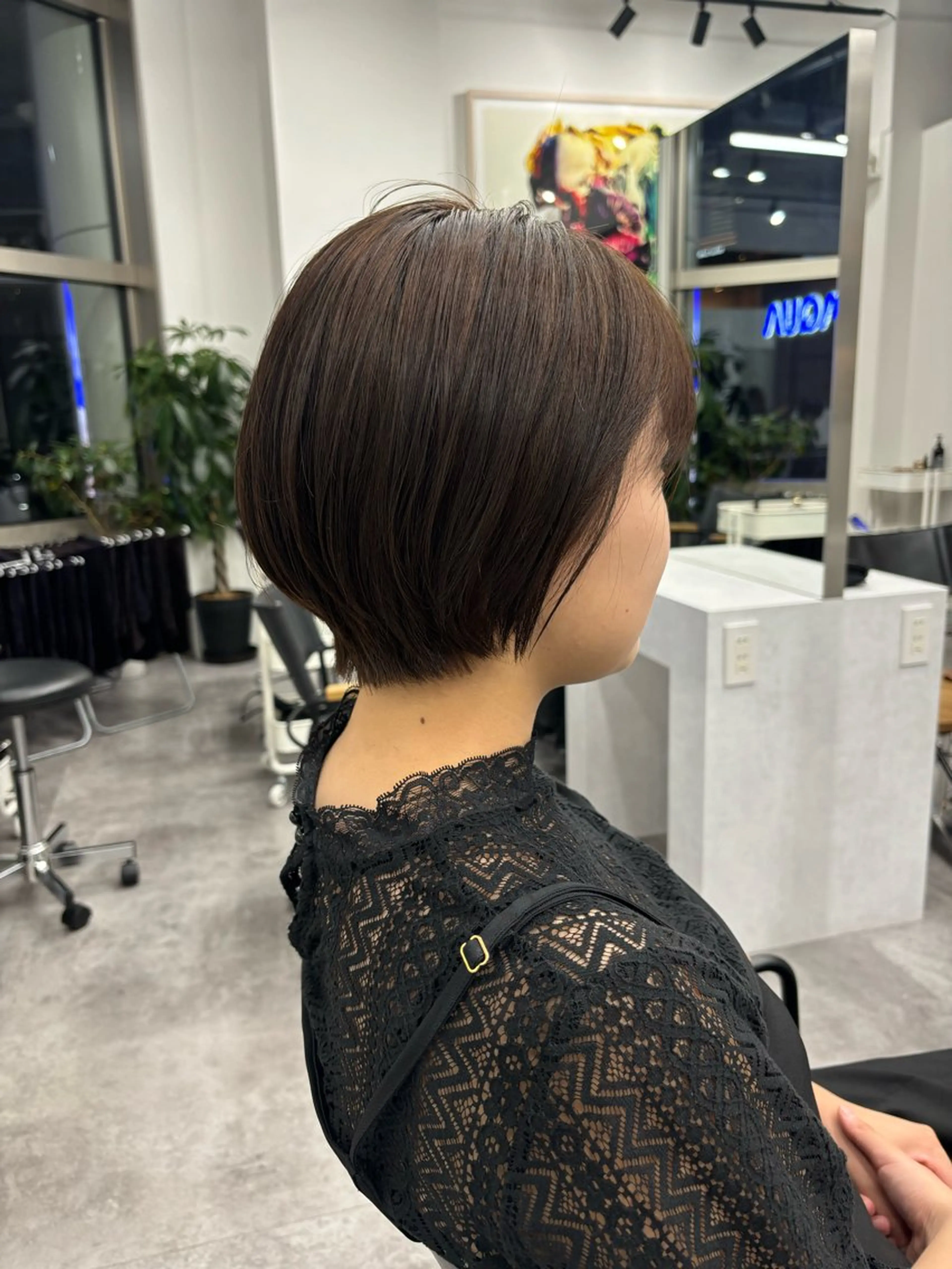 ショート カラー ヘアアレンジ マエダ アズミ🌱のヘアスタイル