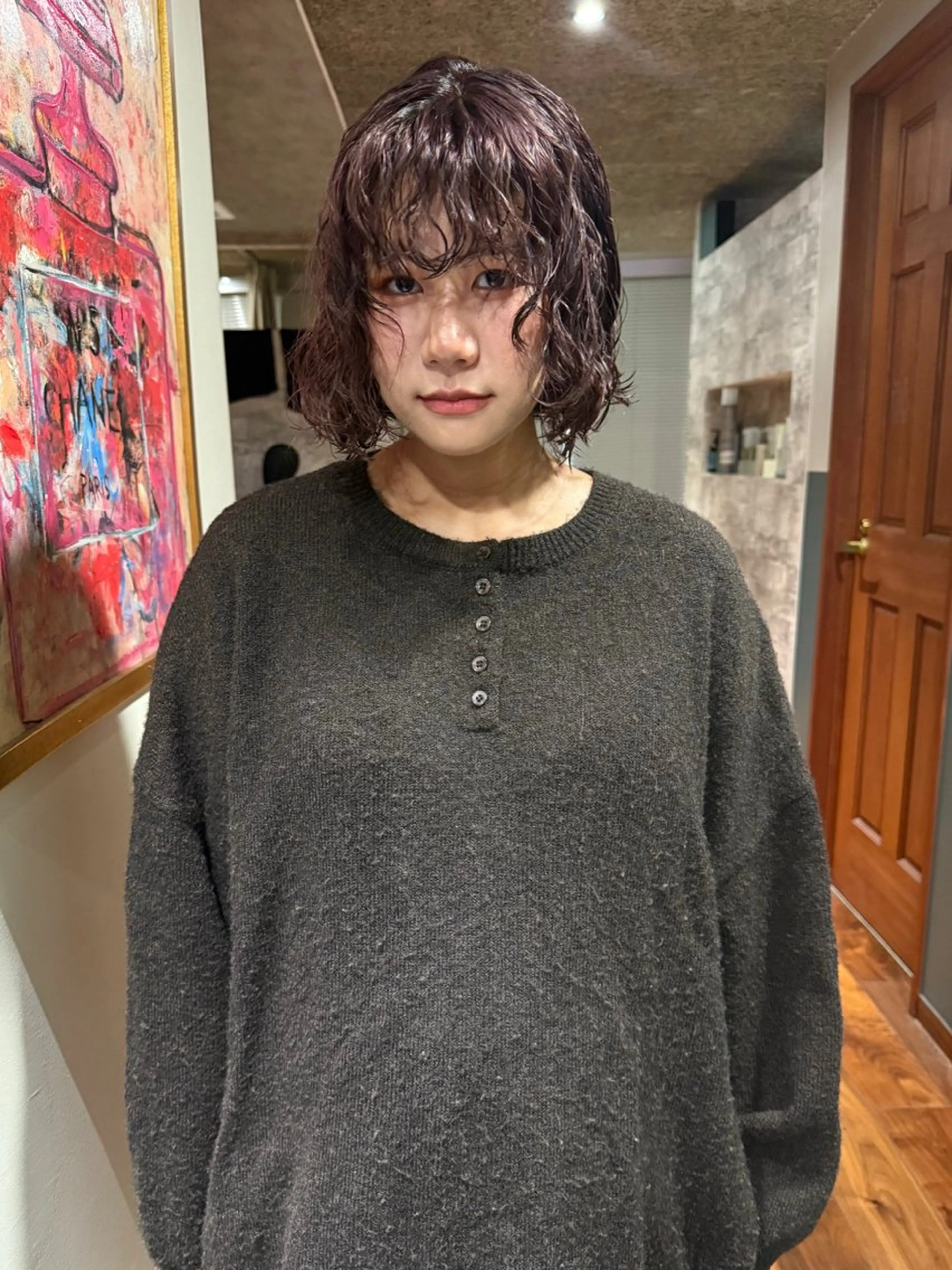 ショート カラー パーマ ブリーチ カット ヘアカラー パーマ トリートメント mai / linoah˚✧のヘアスタイル