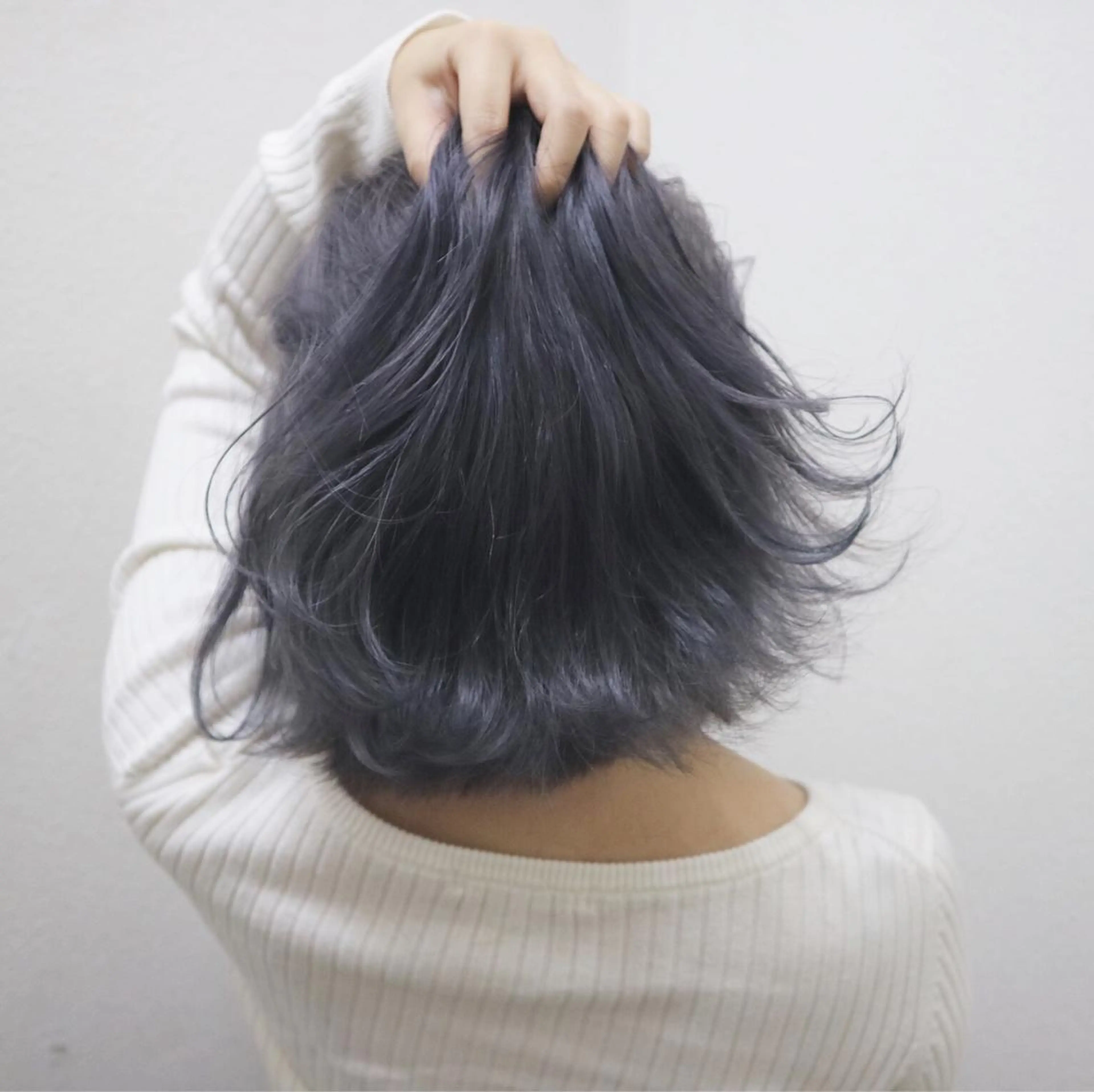 ショート カラー アディクシーカラー ブリーチ グレージュ パープルカラー JIL BLAN 京都のヘアスタイル