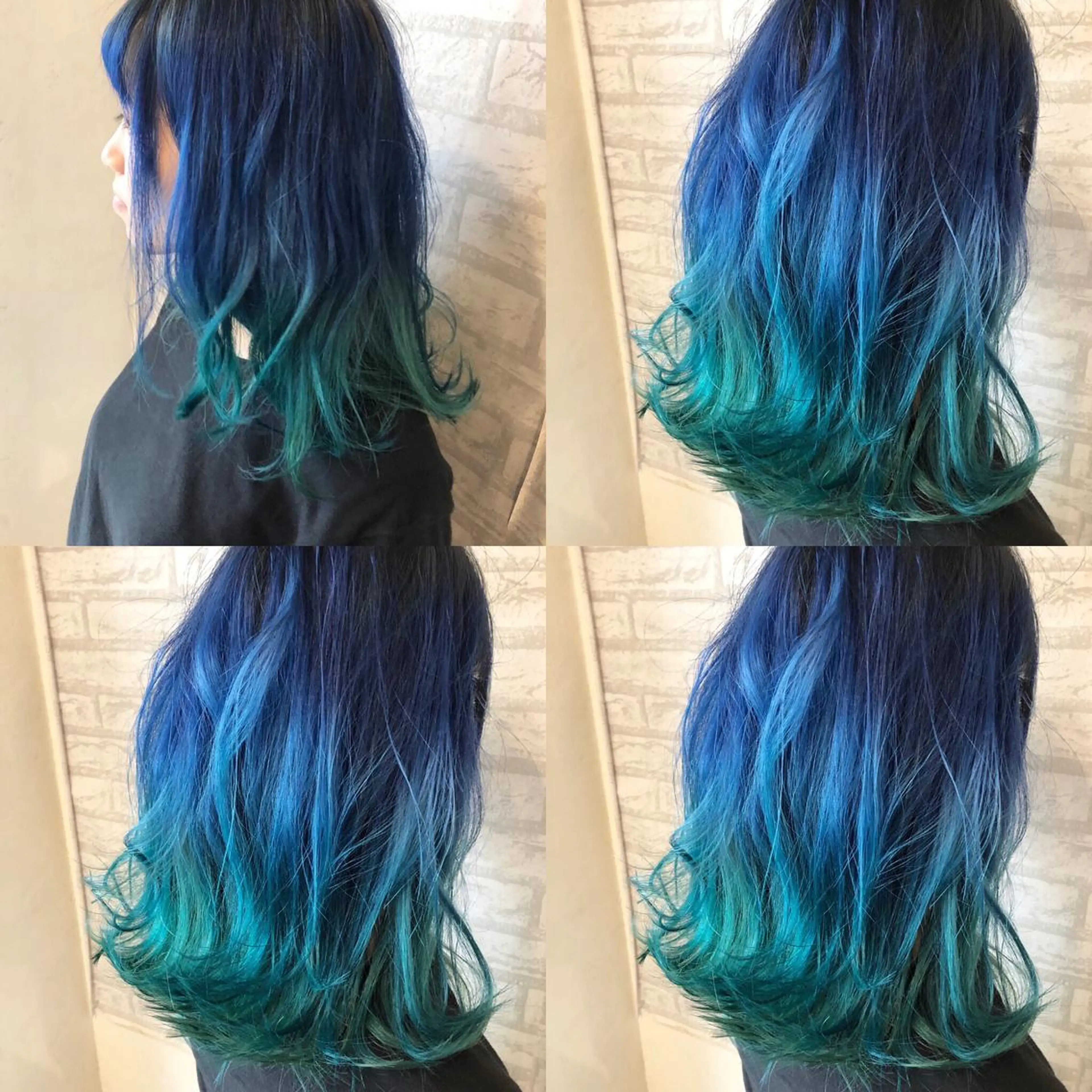 ショート カラー ブルーカラー ヘアカラー JIL BLAN 京都のヘアスタイル