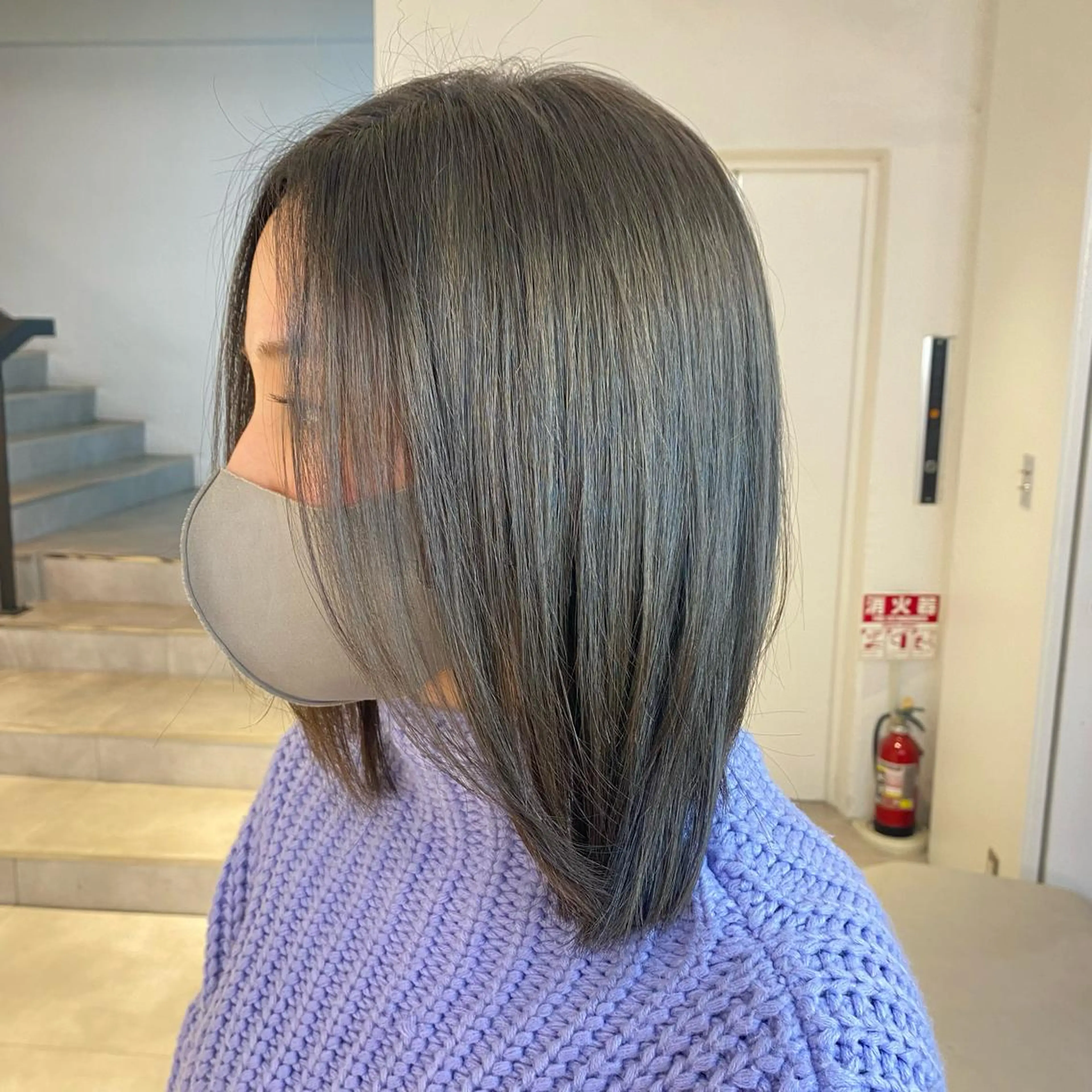 カラー 酸性ストレート・ メンズ 三原 楊子のヘアスタイル