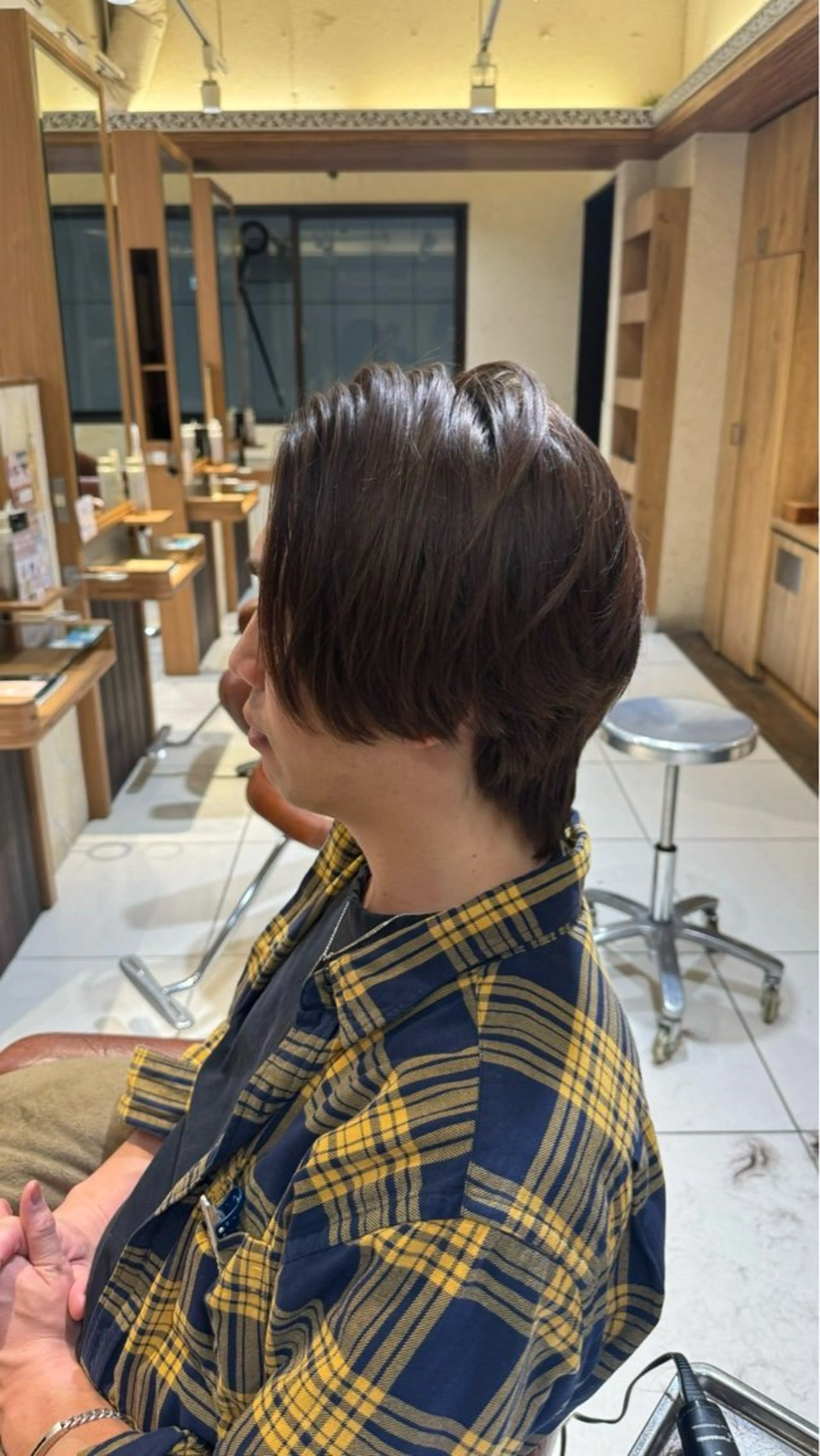 ミディアム メンズ レディースカット無料 ✨️みずか💜のヘアスタイル
