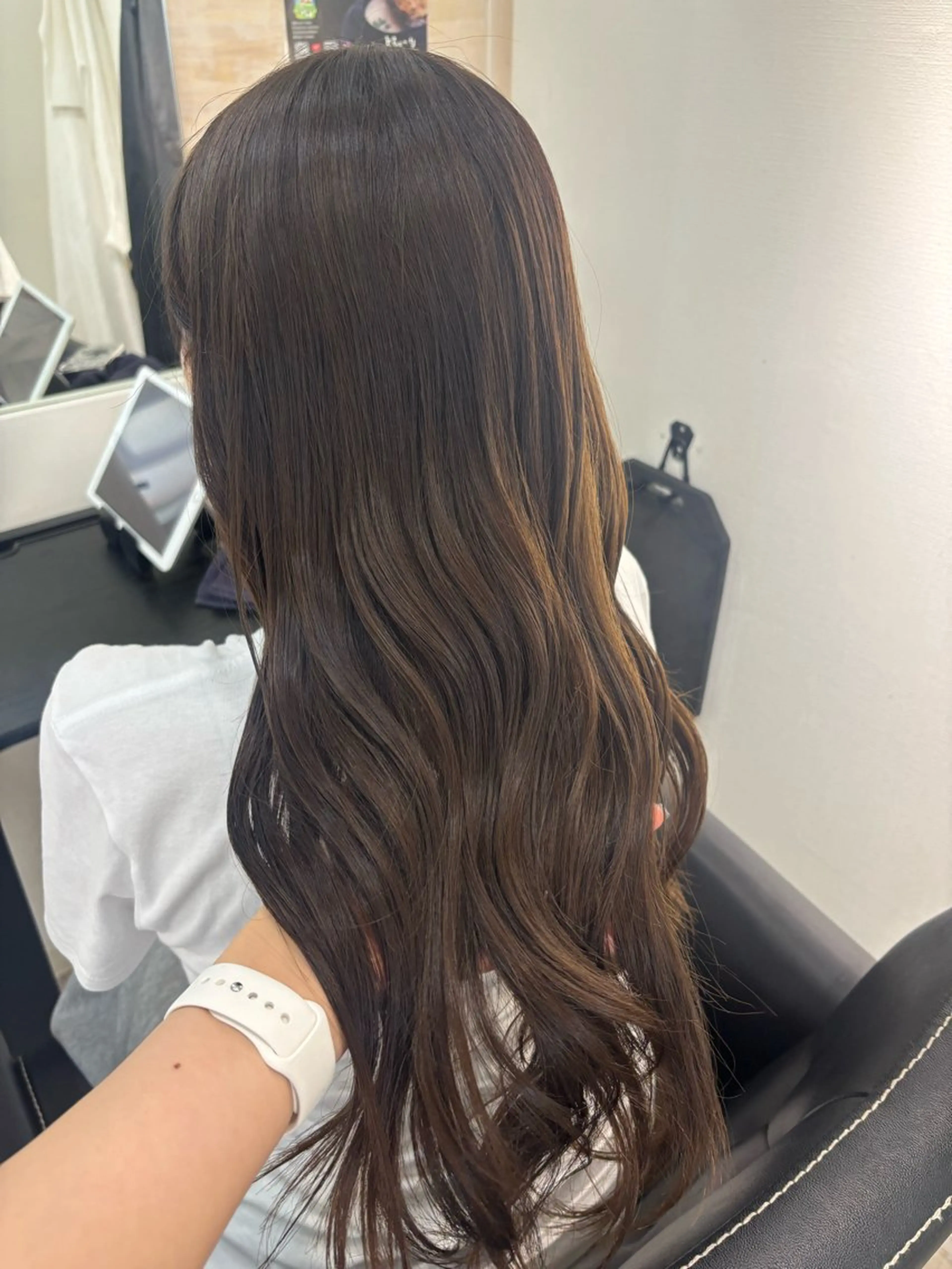 ロング カット ヘアカラー トリートメント 藤林 かづき🪽のヘアスタイル