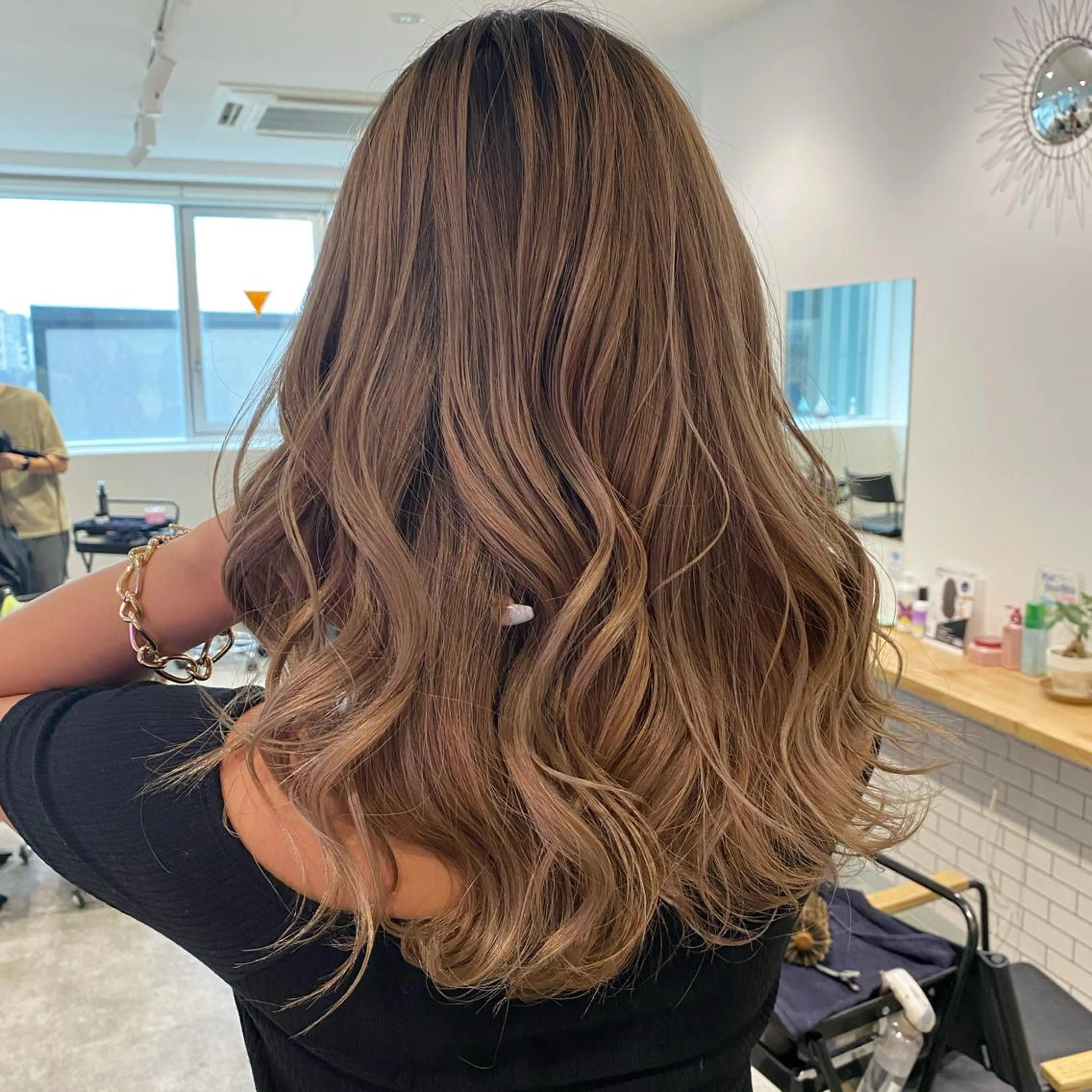 ミディアム カラー 外国人風カラー カット ヘアカラー トリートメント JILBLAN京都 ショート/ハイライトのヘアスタイル