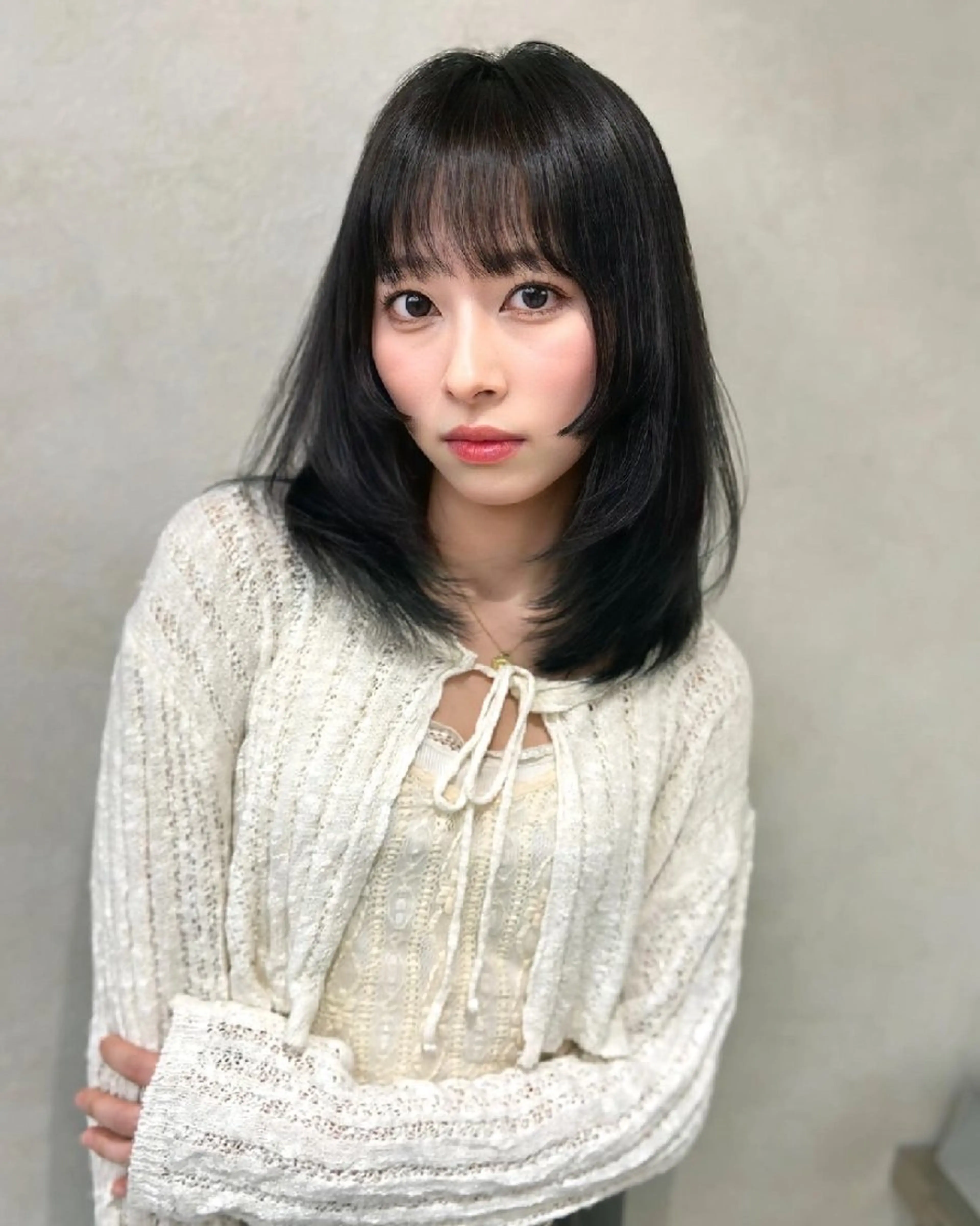 ミディアム ミディアムレイヤー 韓国風ヘア レイヤーカット ✨-10歳ヘア を叶える✨山下遥のヘアスタイル