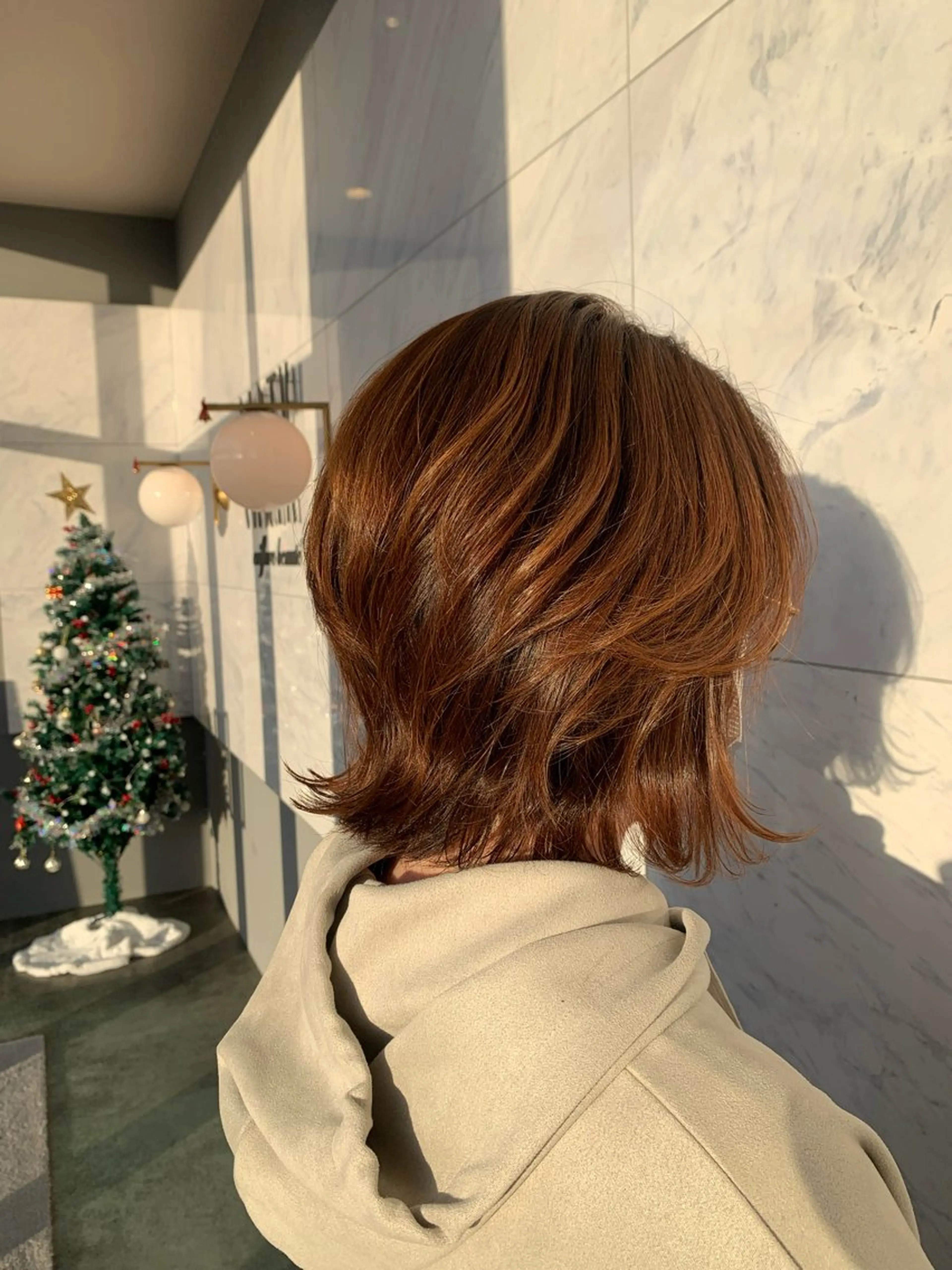 ミディアム カラー パーマ 松永 らりっさのヘアスタイル