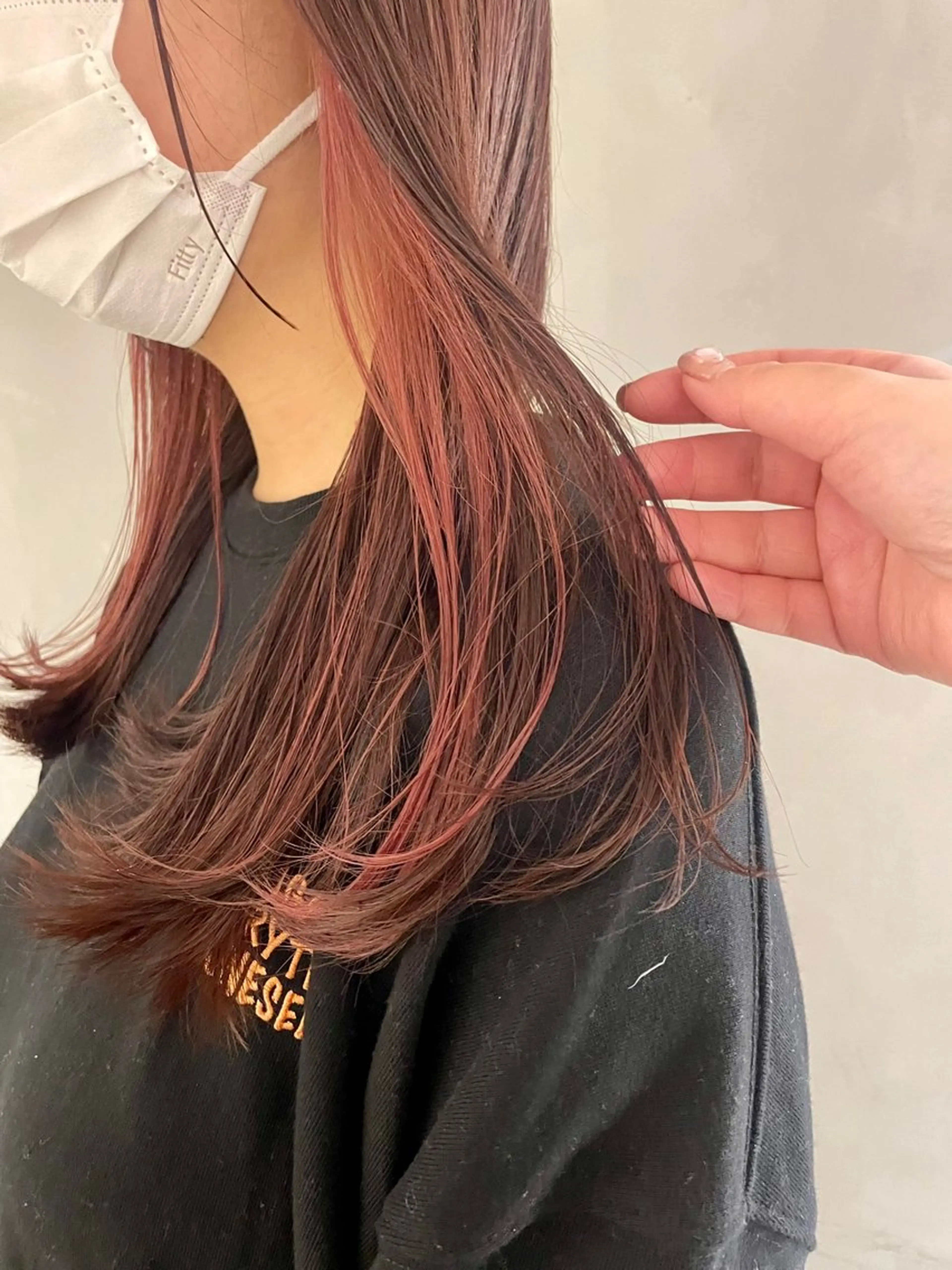 ロング カラー カット ヘアカラー 🌼タッセルボブ/シ ョートmoeka🌼のヘアスタイル