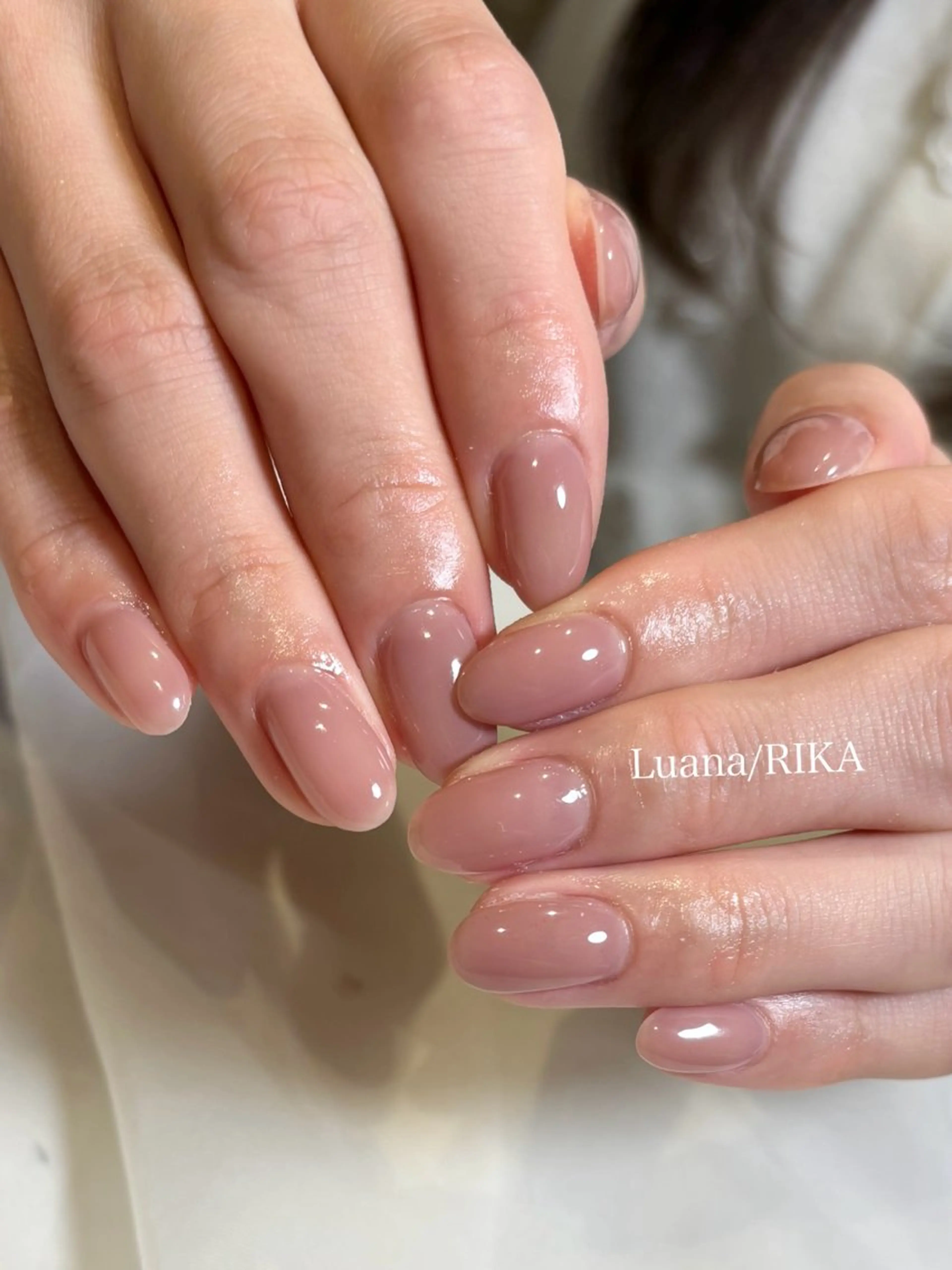ネイル ピンク ハンドネイル Nail Salon Luana Rikaのネイルデザイン