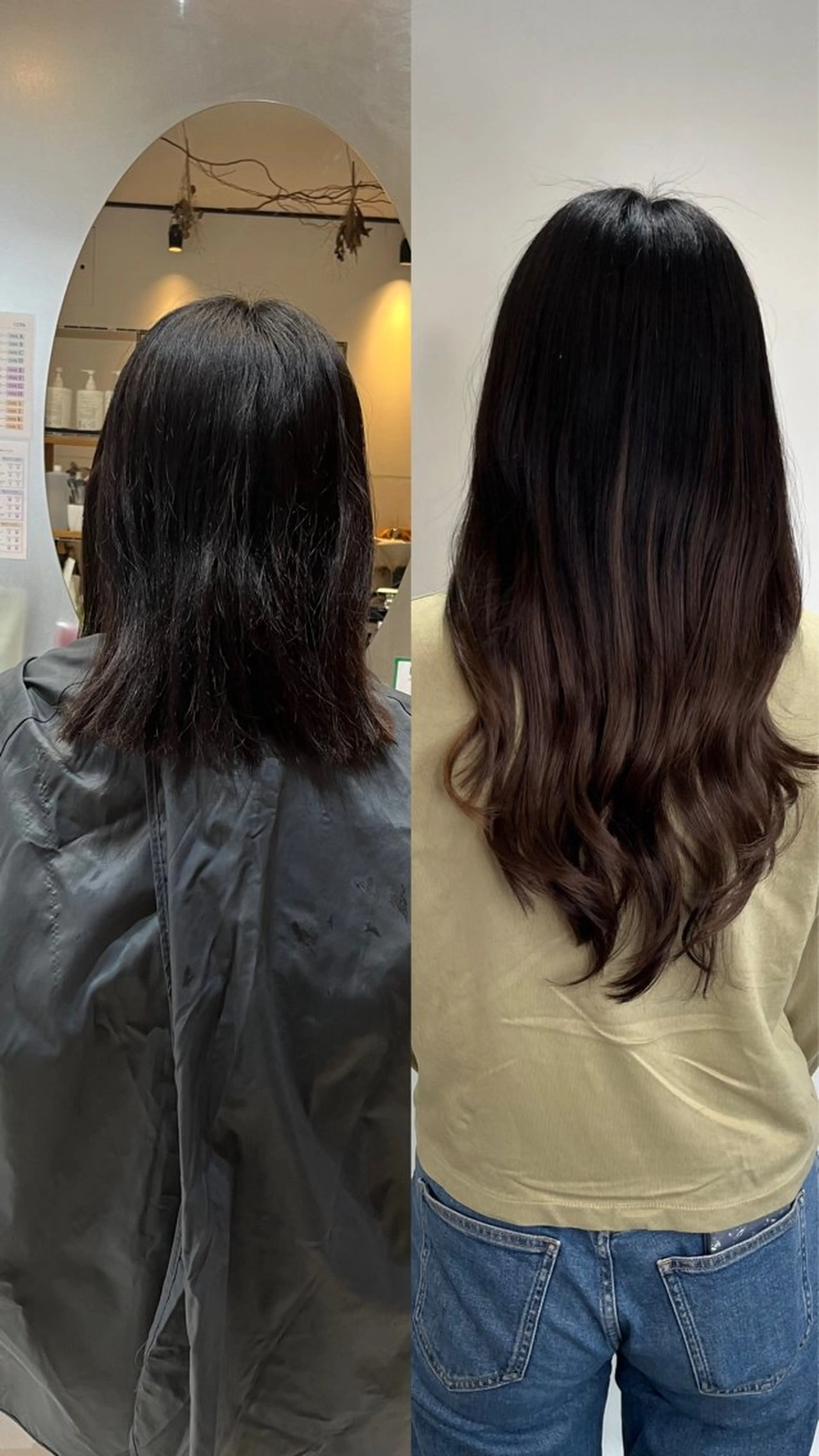 セミロング 野村 なりあのヘアスタイル