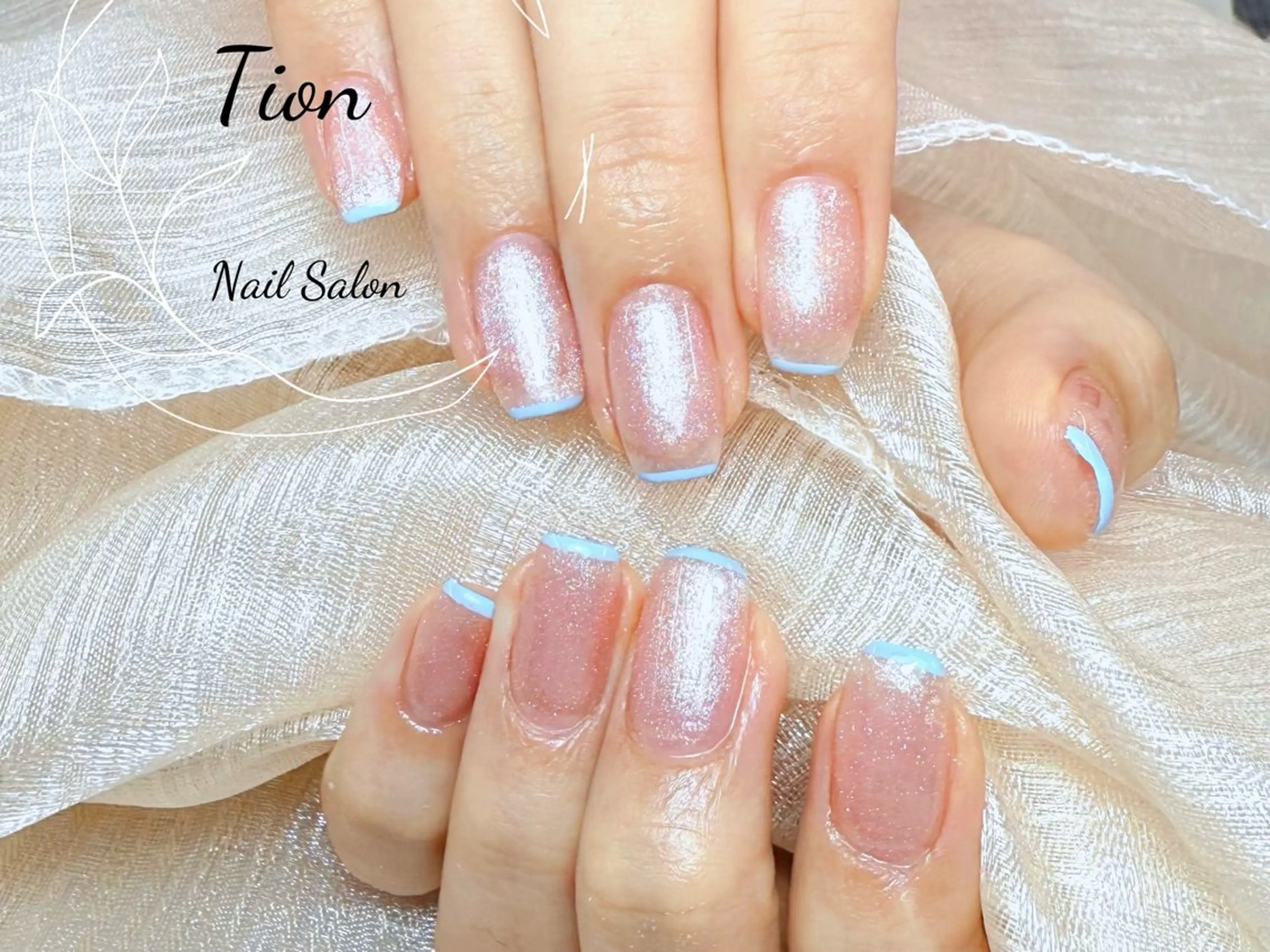 ネイル チークネイル 長さ出し フットネイル フレンチネイル ジェルネイル Nailsalon Tion武蔵小杉店所属・Nailsalon Tion武蔵小杉店のネイルデザイン