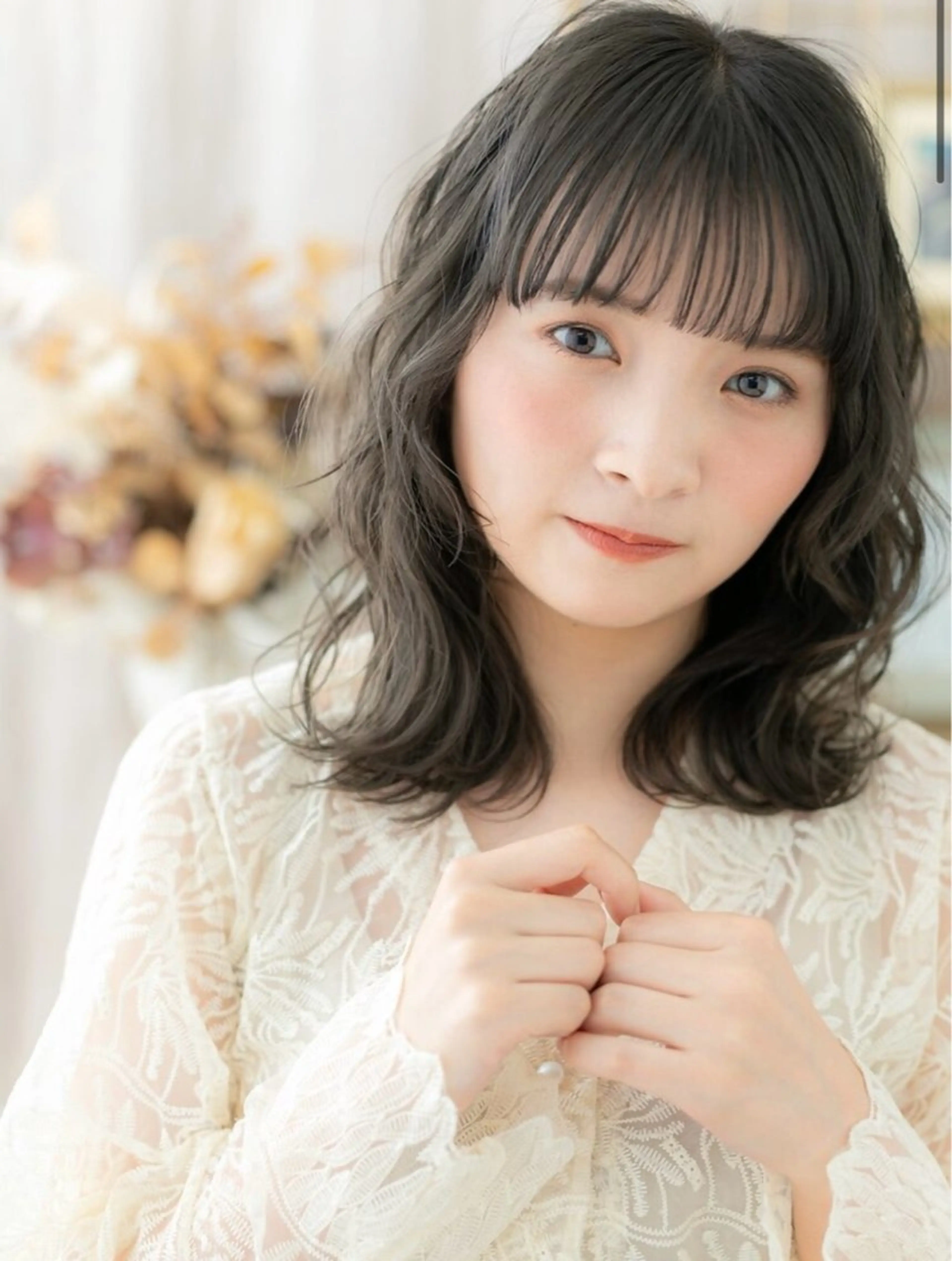 ミディアム ヘアカラー 土屋 凜のヘアスタイル