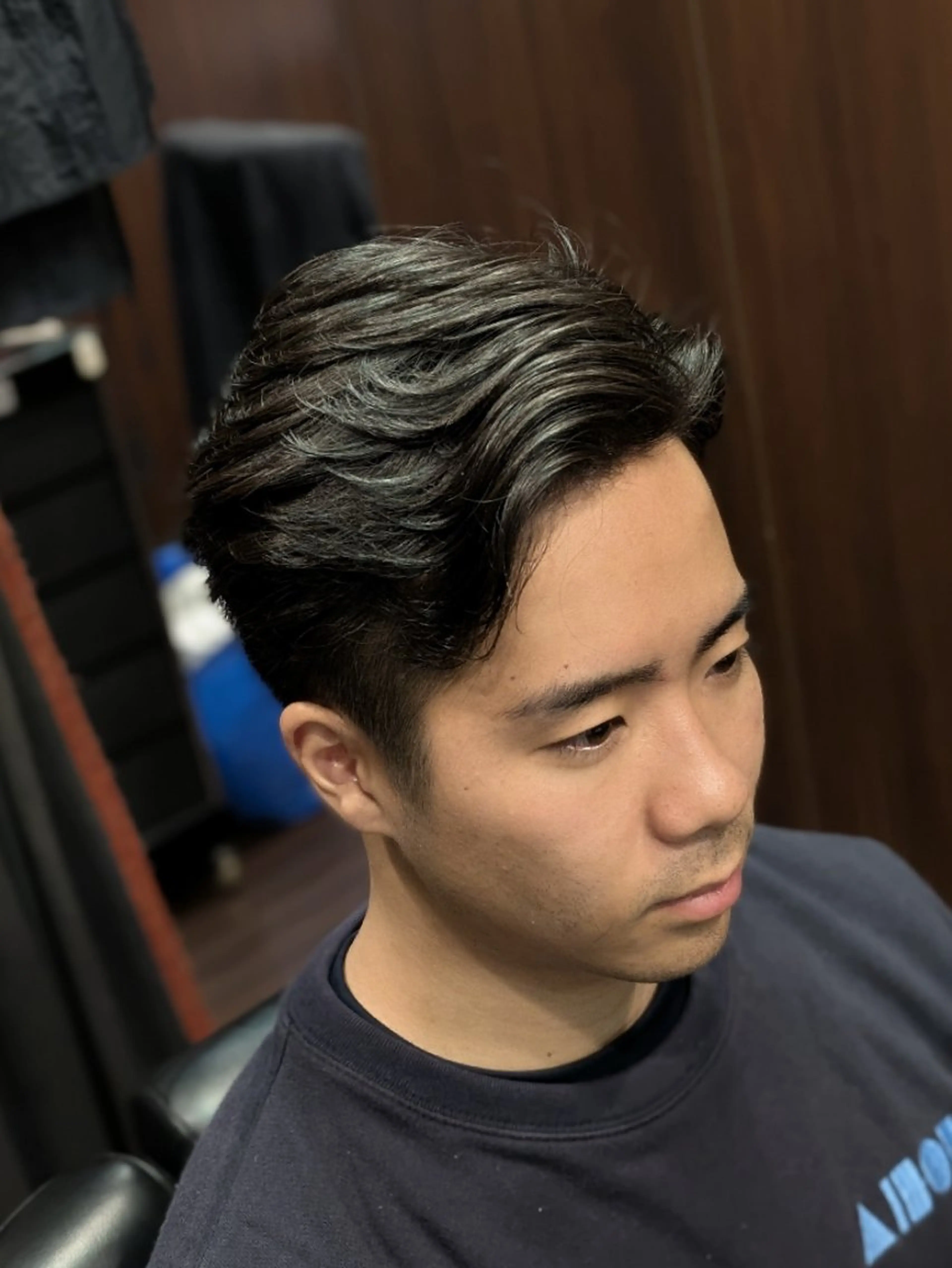ショート メンズ パーマ ヒロ銀座青山店所属・森本 ミクのヘアスタイル