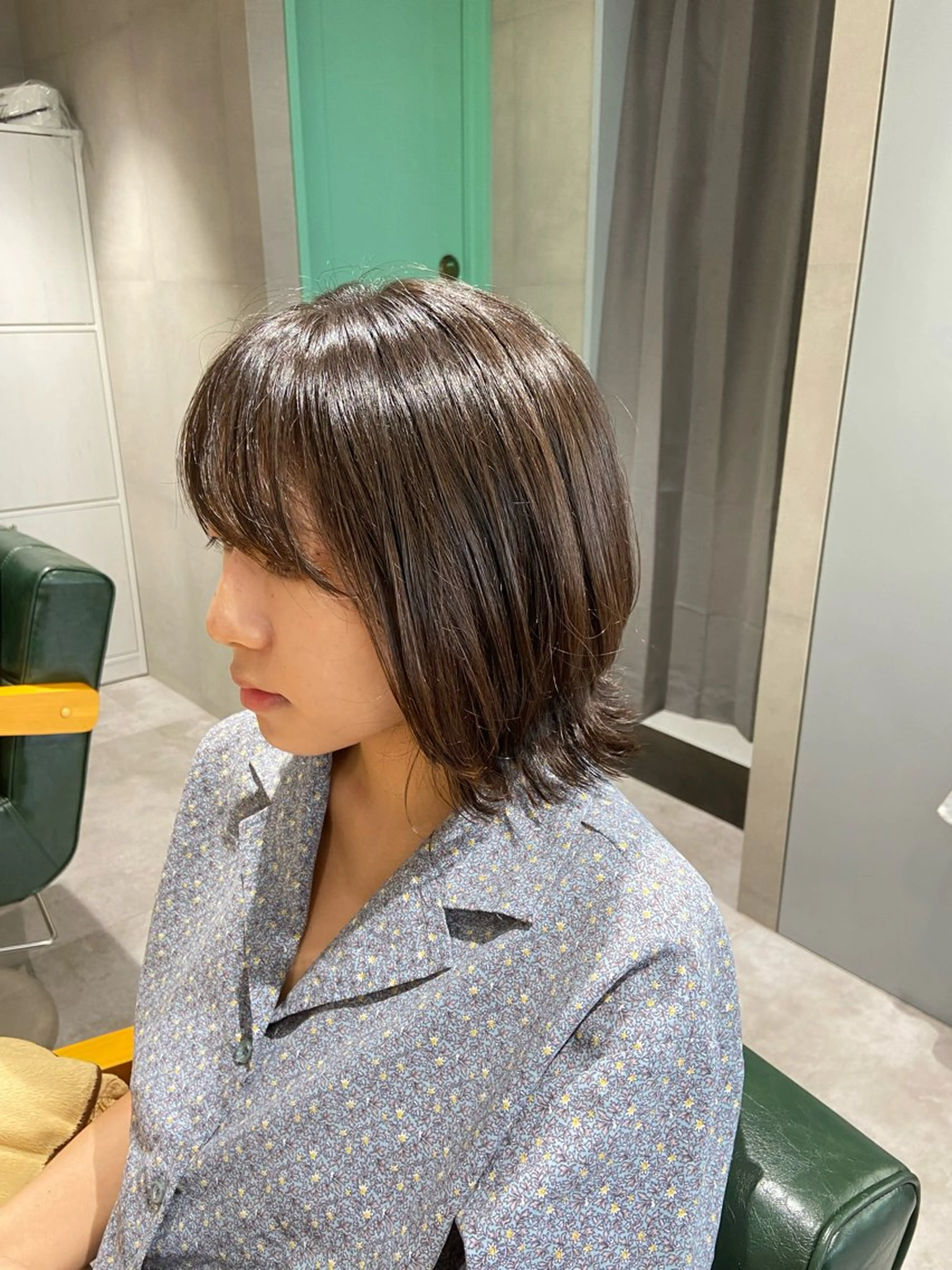 ミディアム 髪質改善/オオイシ ナツミのヘアスタイル