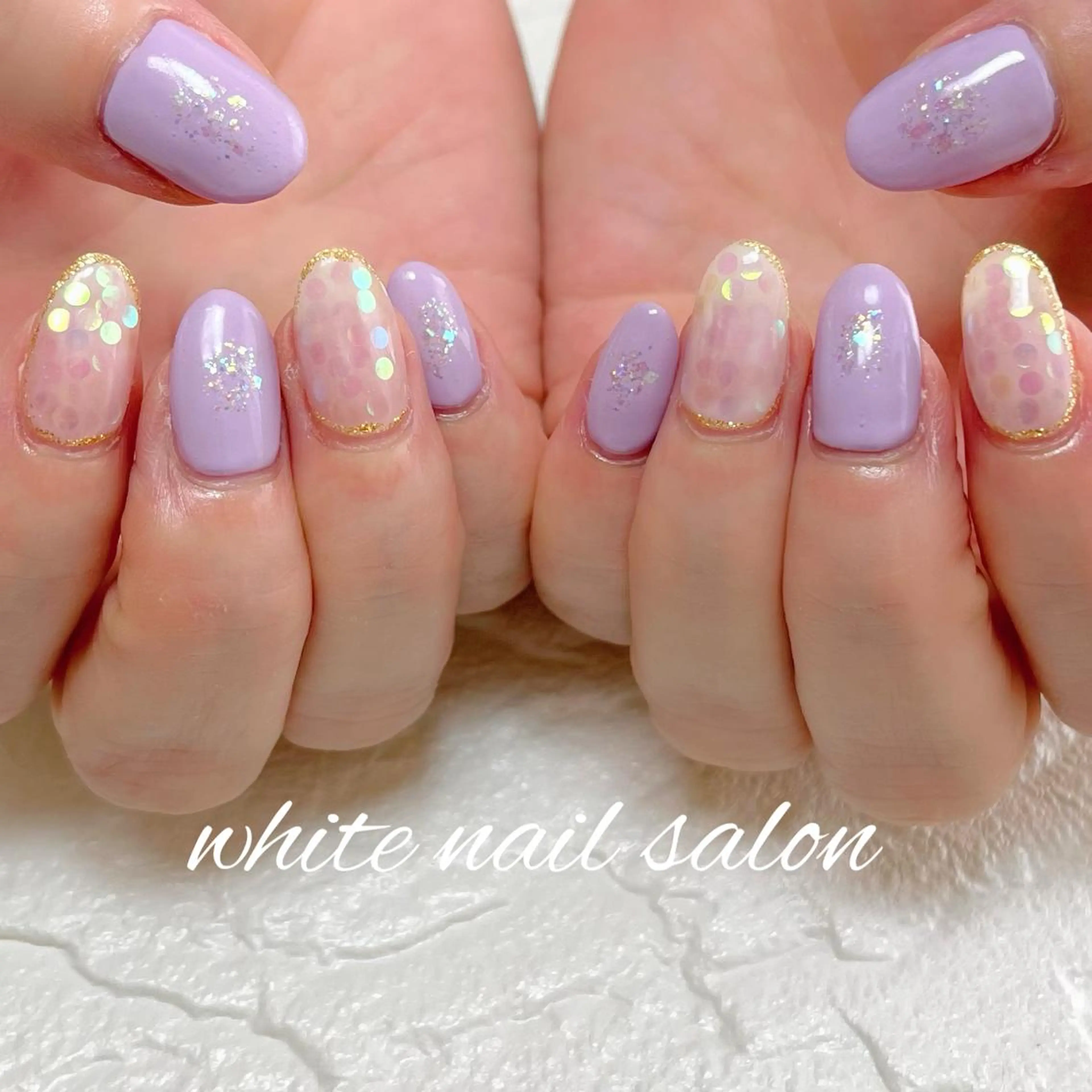 ネイル フットネイル ジェルネイル ハードジェル ラメ(グリッター) 持ち込み ハンドネイル white nail salonのネイルデザイン