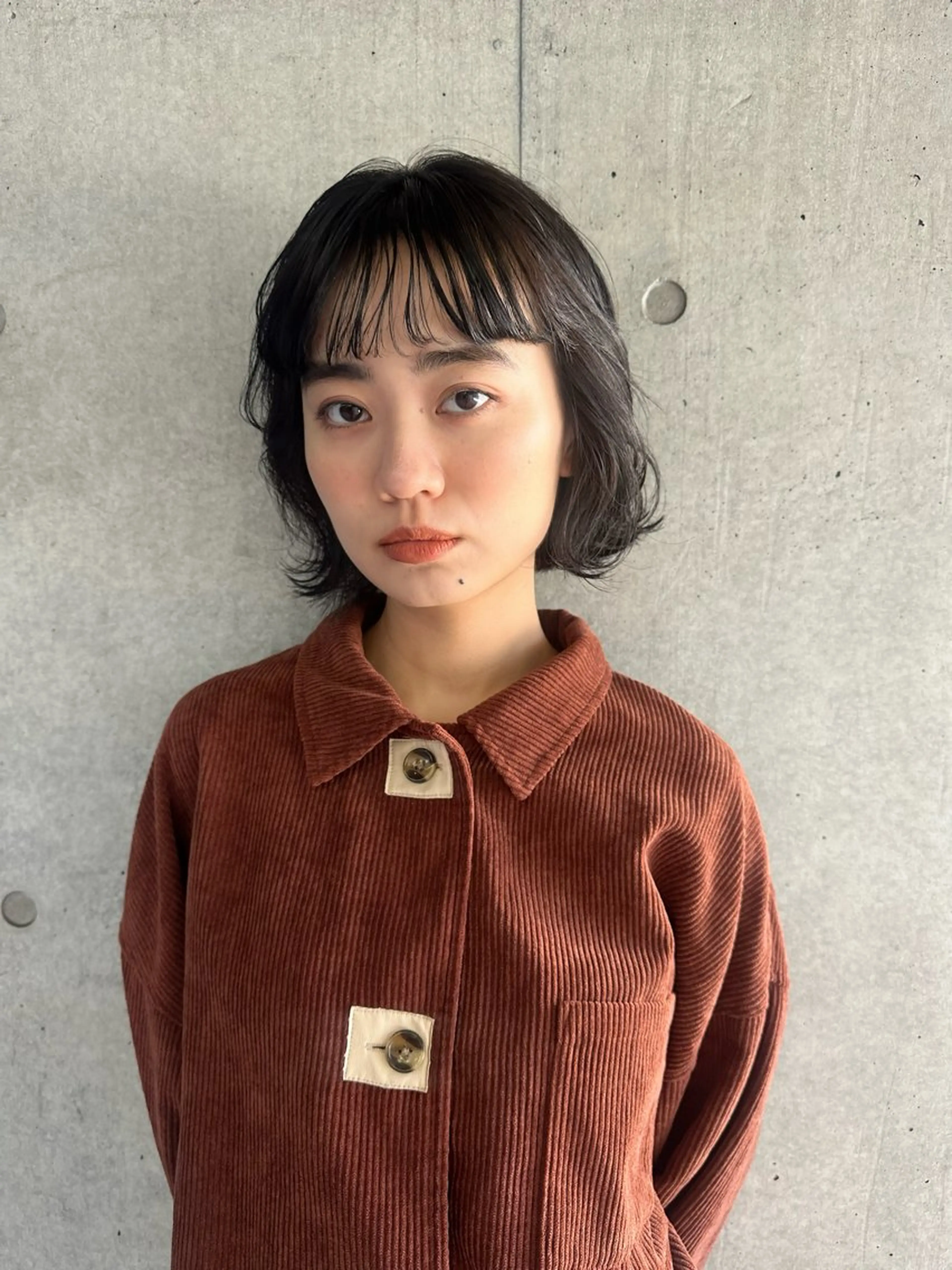 ミディアム パーマ ミディアムパーマ ボブ ニュアンスパーマ パーマ/ボブパーマ 艶カラー/坂本小夏のヘアスタイル