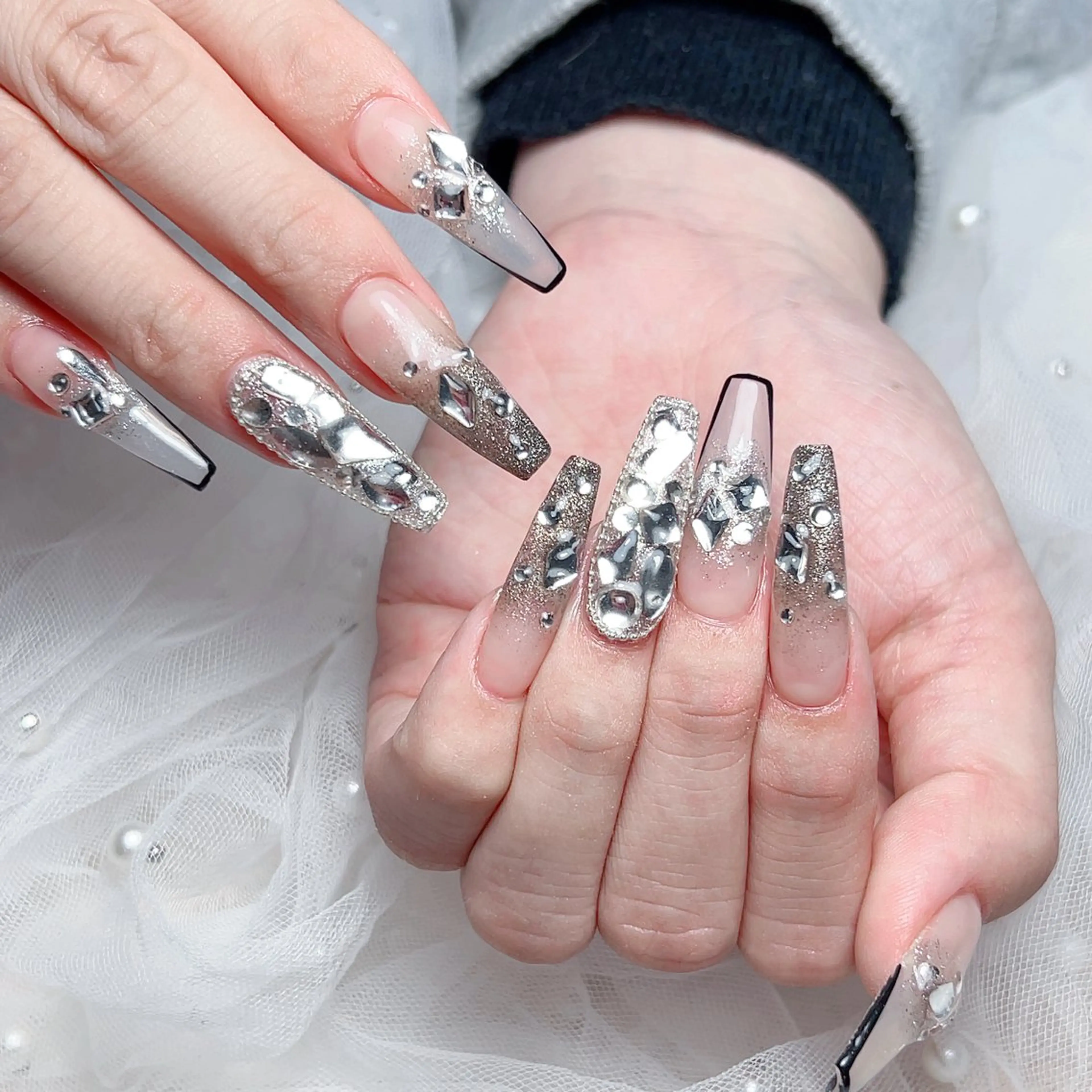 ネイル ハンドネイル M🌷nail 長さだし専門店のネイルデザイン