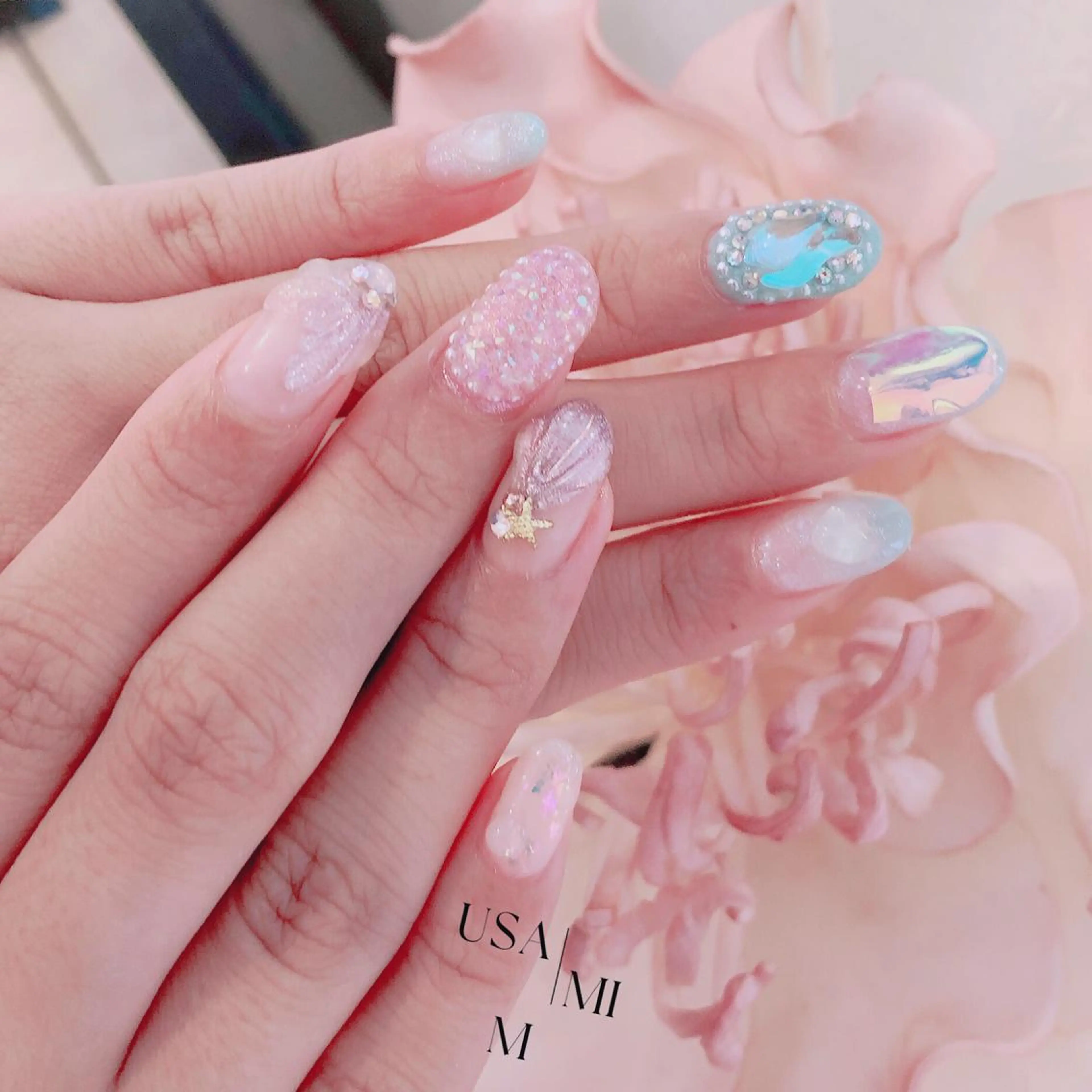 ネイル 💕🐰うさみみ🐰 💕のネイルデザイン