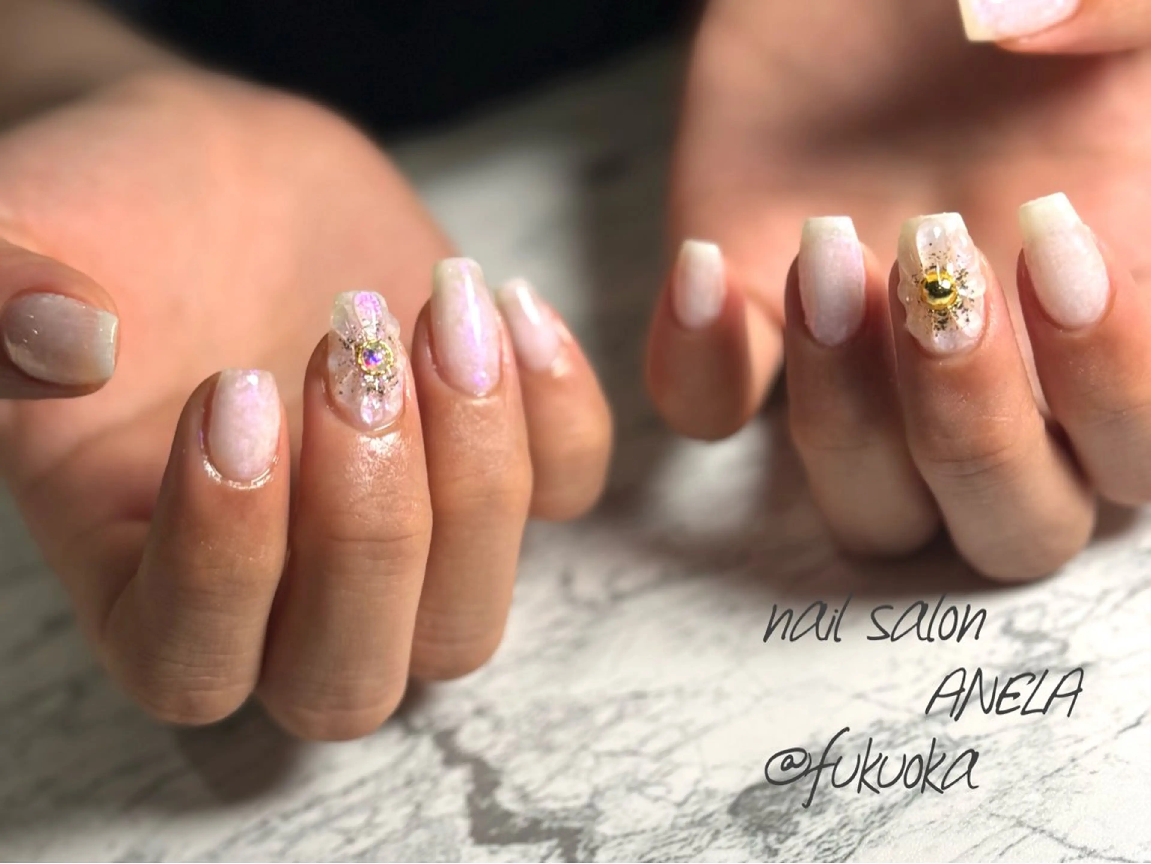ネイル フラワーネイル ぷっくりネイル ハンドネイル nail salon ANELA所属・nail salon ANELA mayaのネイルデザイン