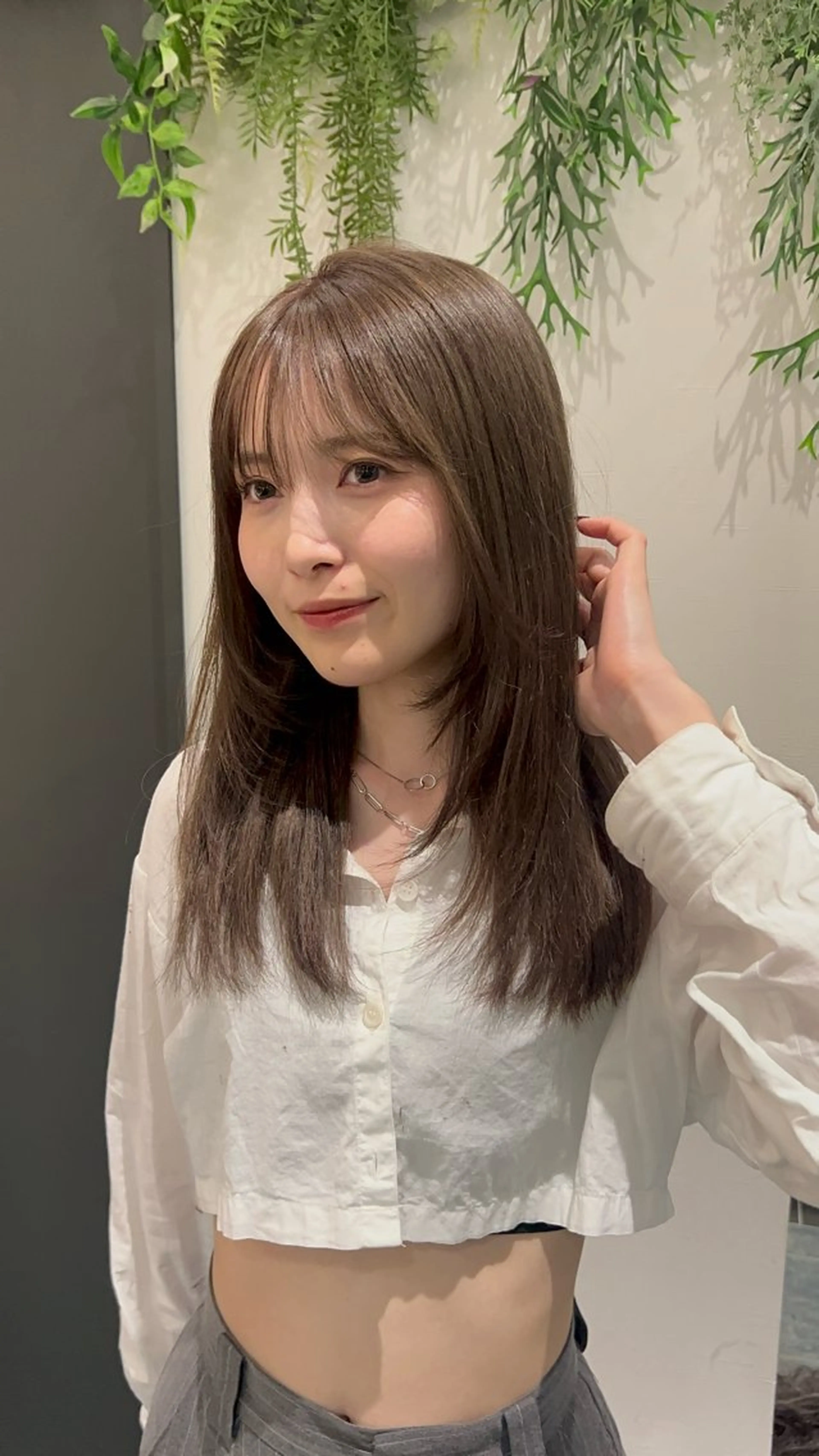 ロング カラー 似合わせ前髪/ 小顔カット🎀そうのヘアスタイル