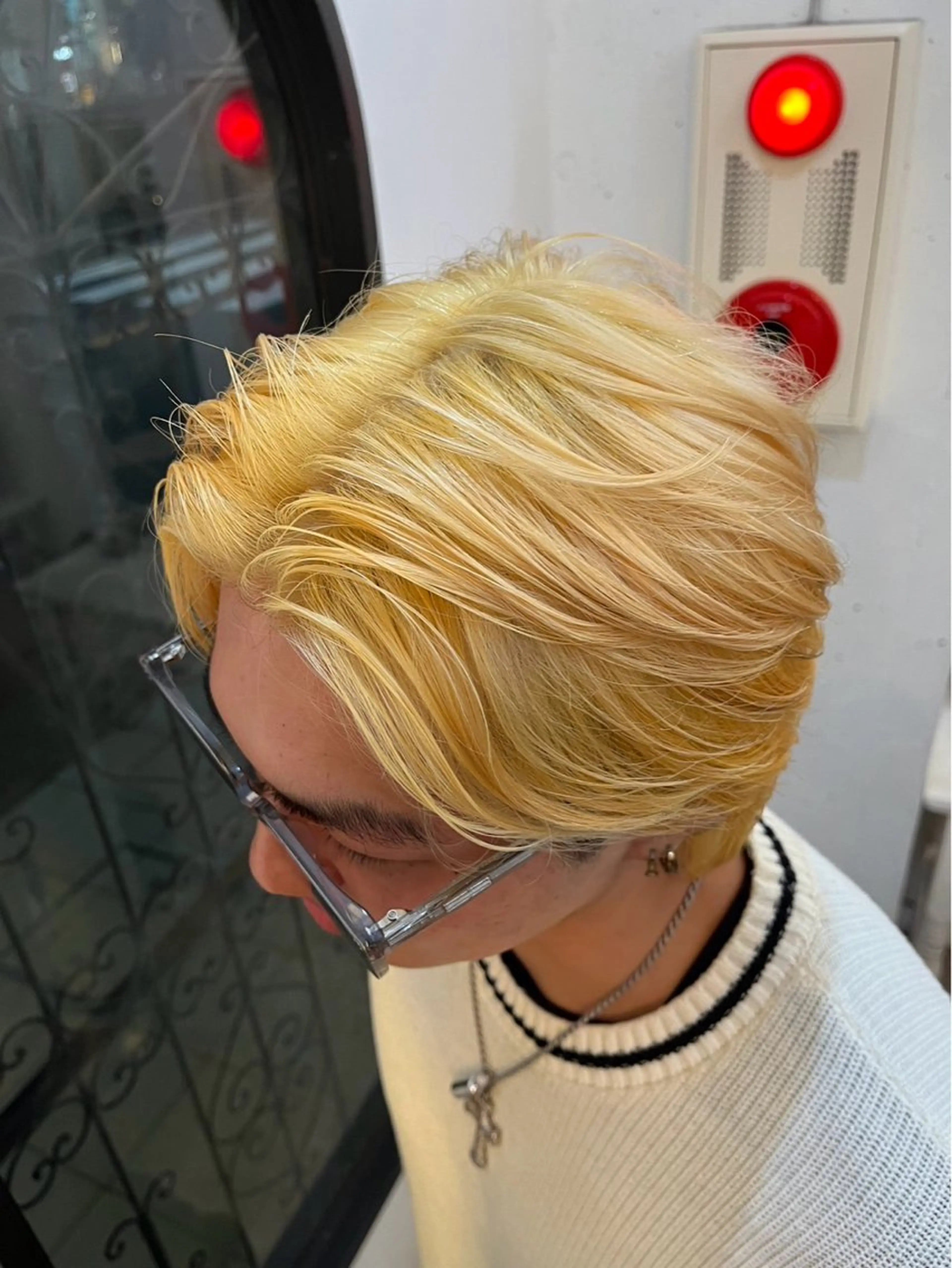 メンズ メンズブリーチ アロハ　自由が丘所属・ハイライト 募集中💕まゆのヘアスタイル