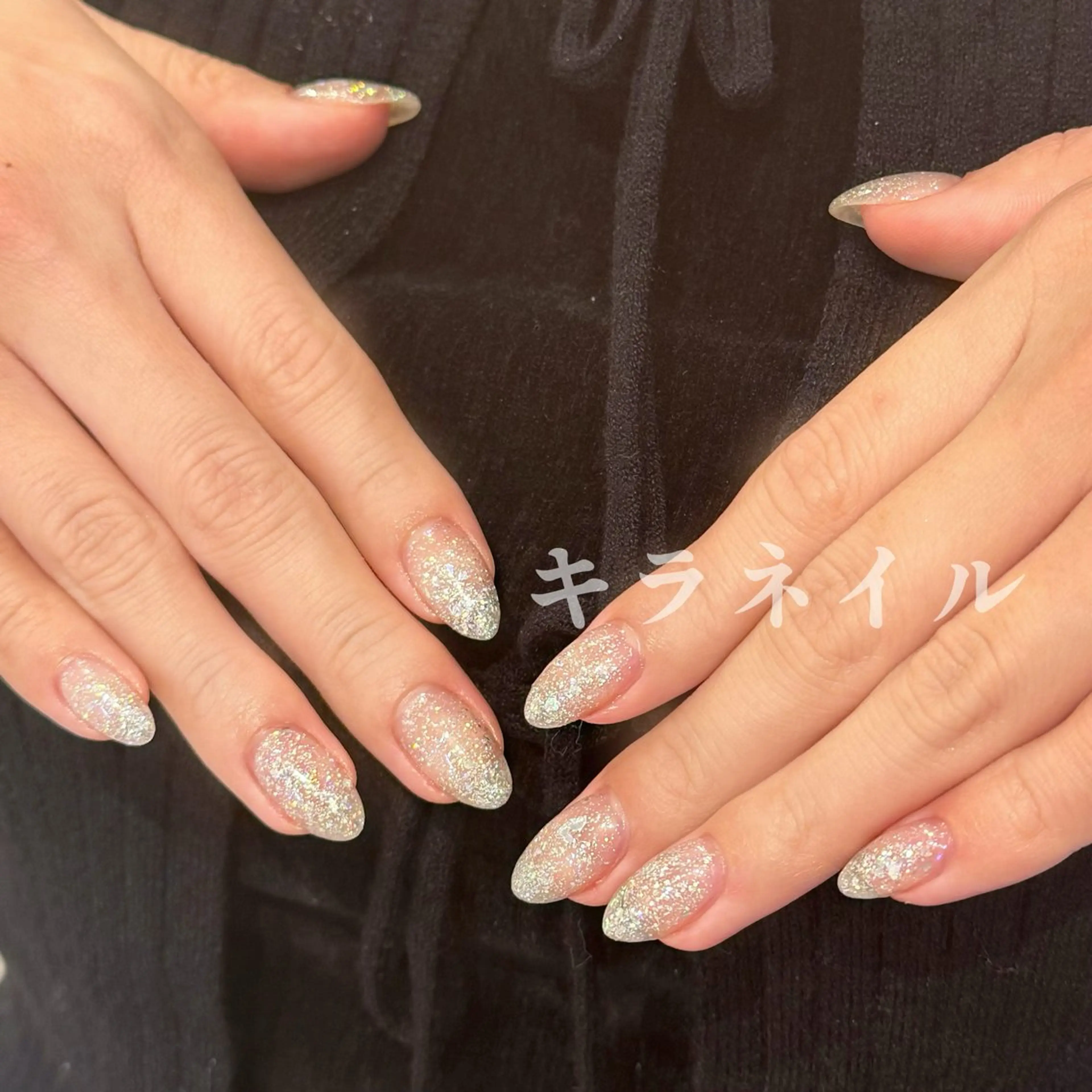 ネイル ハンドネイル 💗キラネイル💗 モチ最高のネイルデザイン