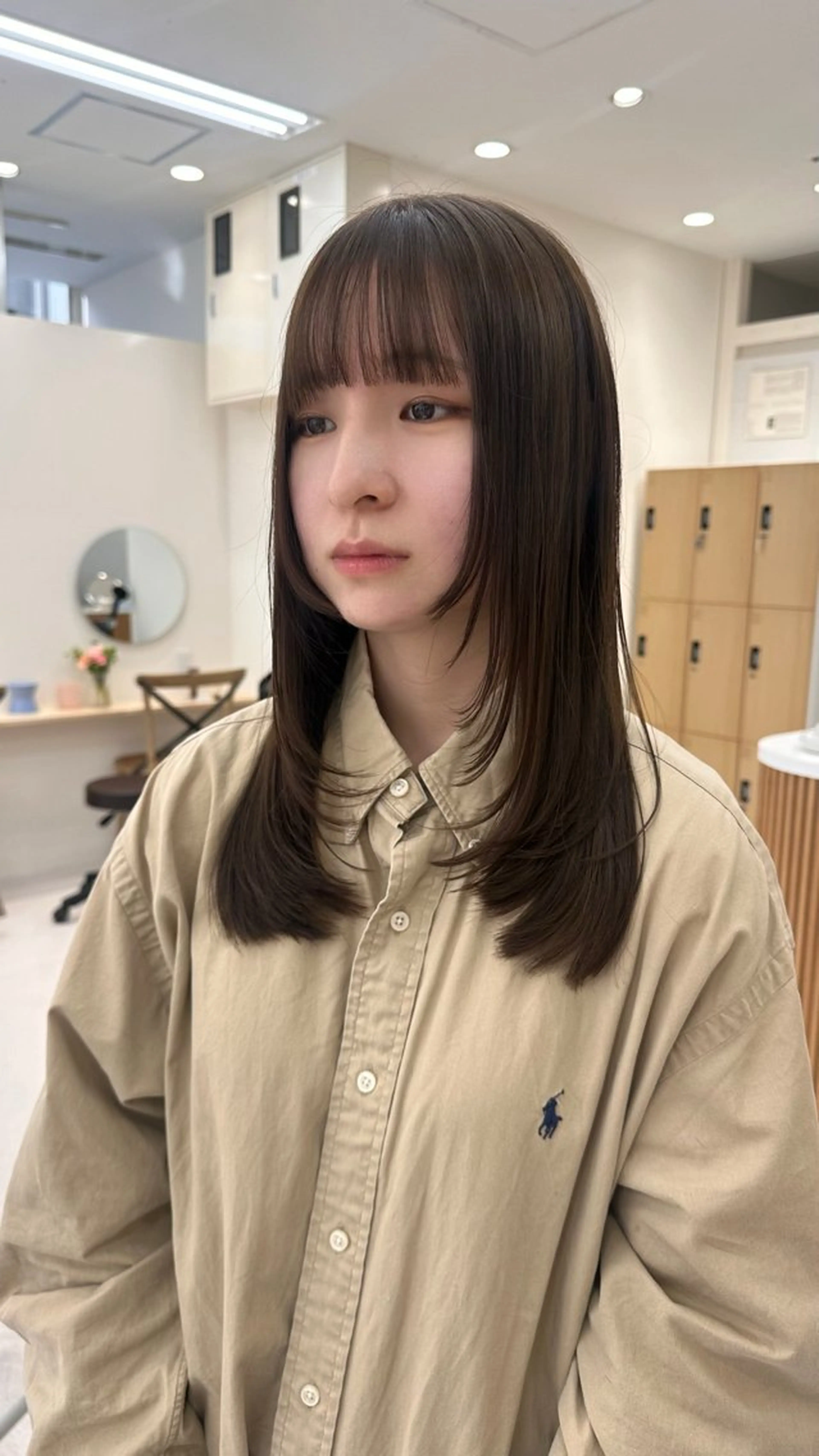 セミロング カラー カット 🪭risa 暖色/レイヤー🪭のヘアスタイル