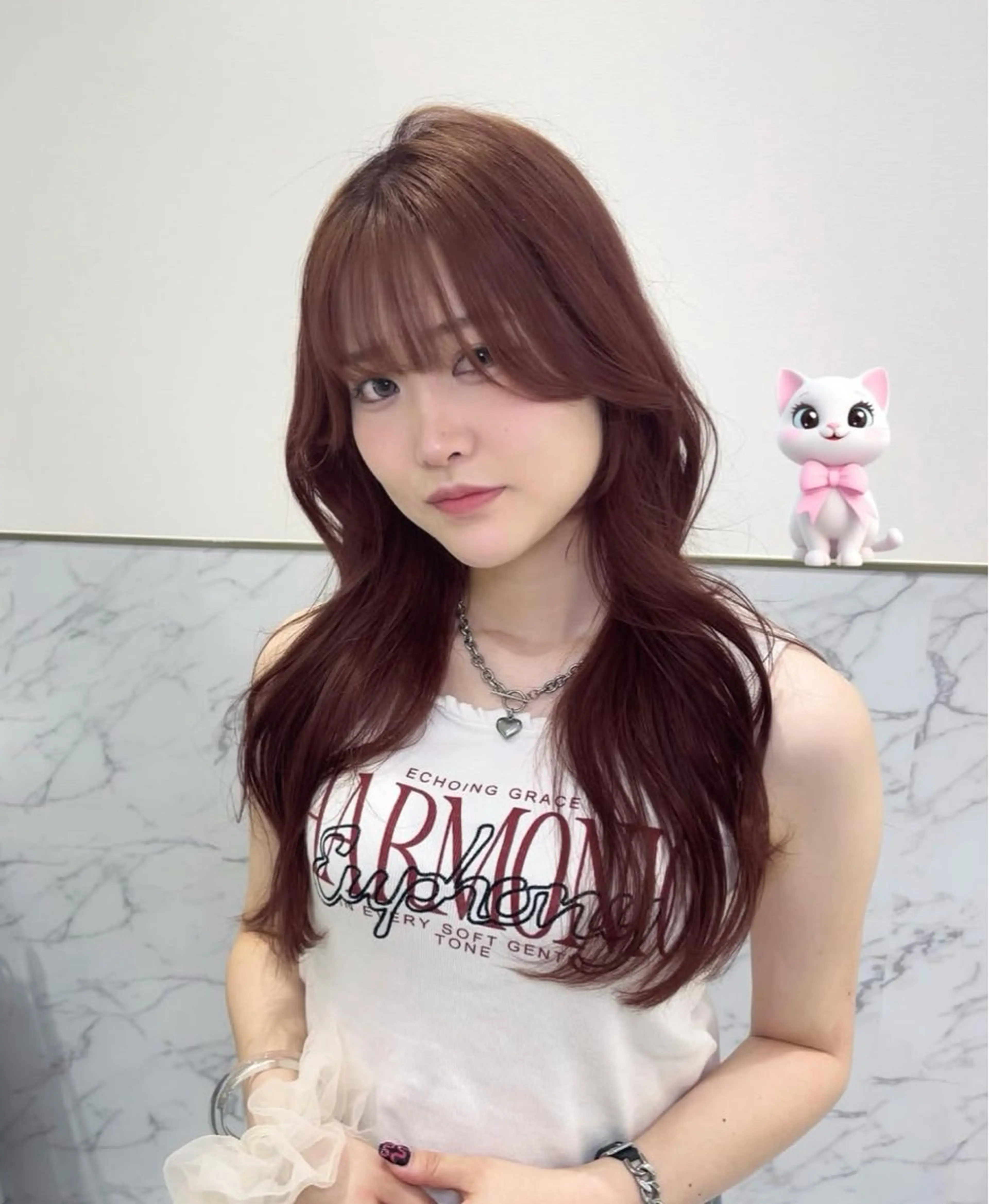 ロング カラー ダブルカラー ヘアカラー ParveMix 🌝🫧山本 玲南のヘアスタイル