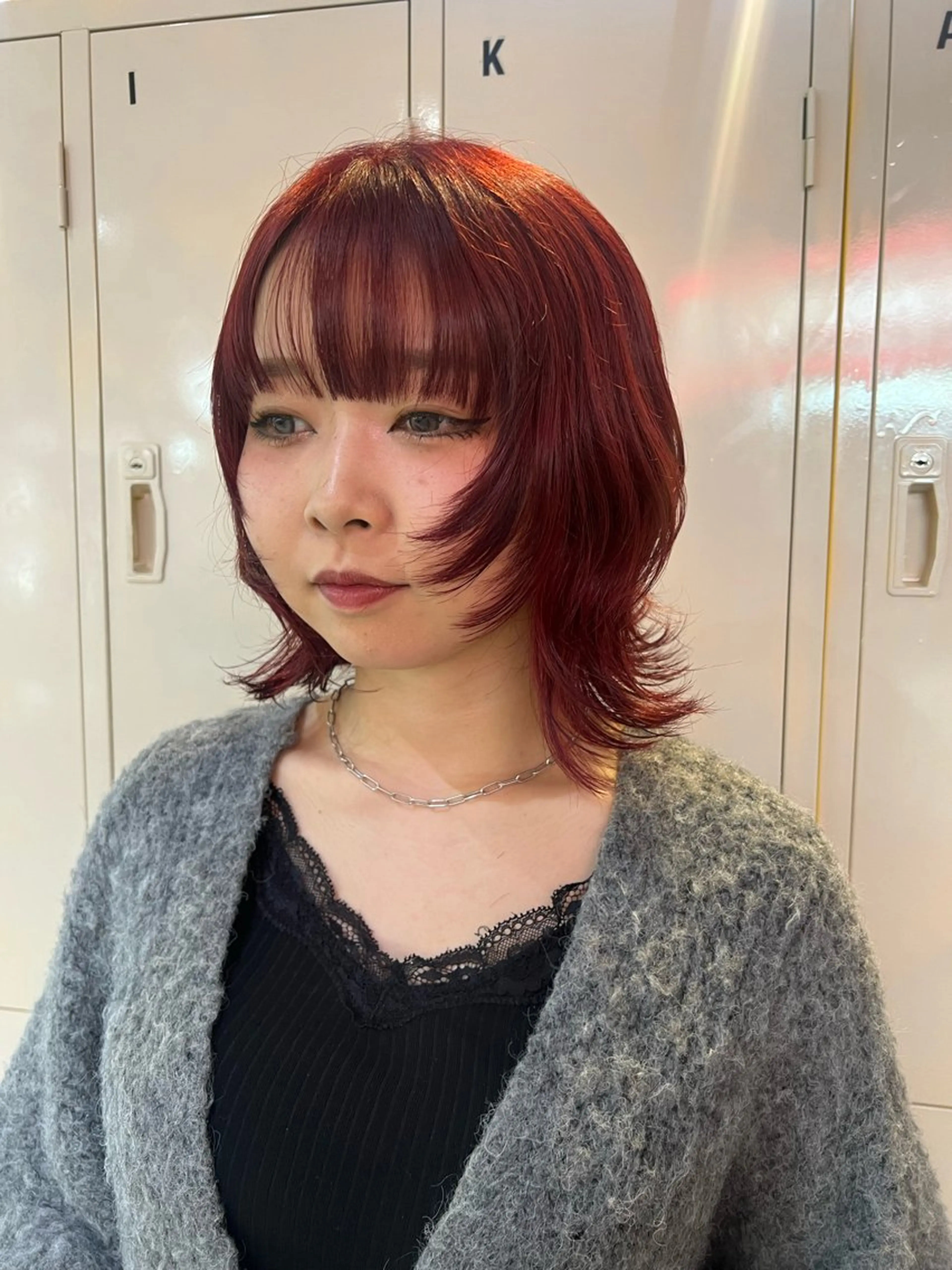 ミディアム カット ヘアカラー 💥ウルフカット デザインあんな💥のヘアスタイル