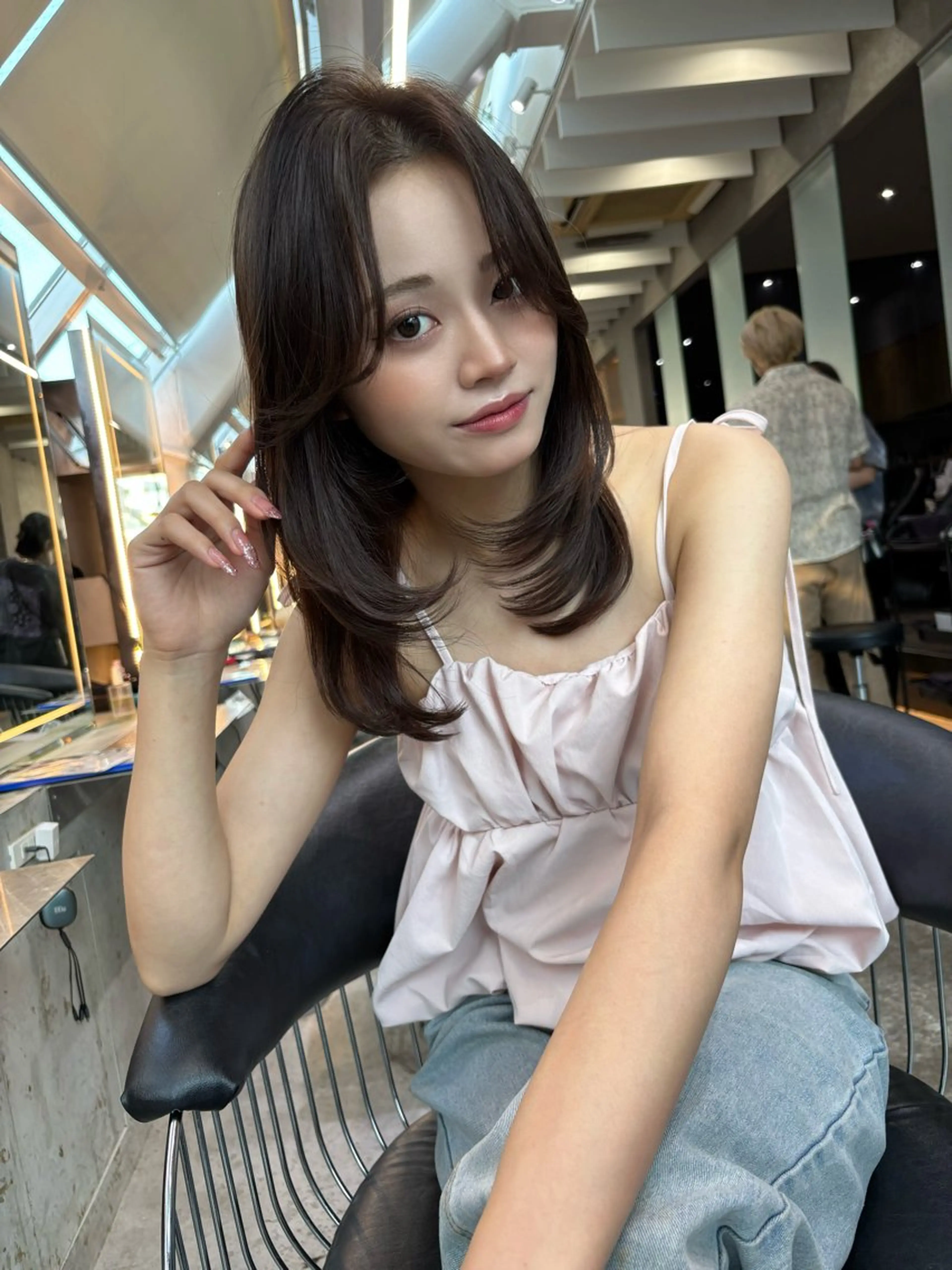 ミディアム カラー 髪質改善 ヘアカラー トリートメント 【美髪矯正) 吉村　清志のヘアスタイル