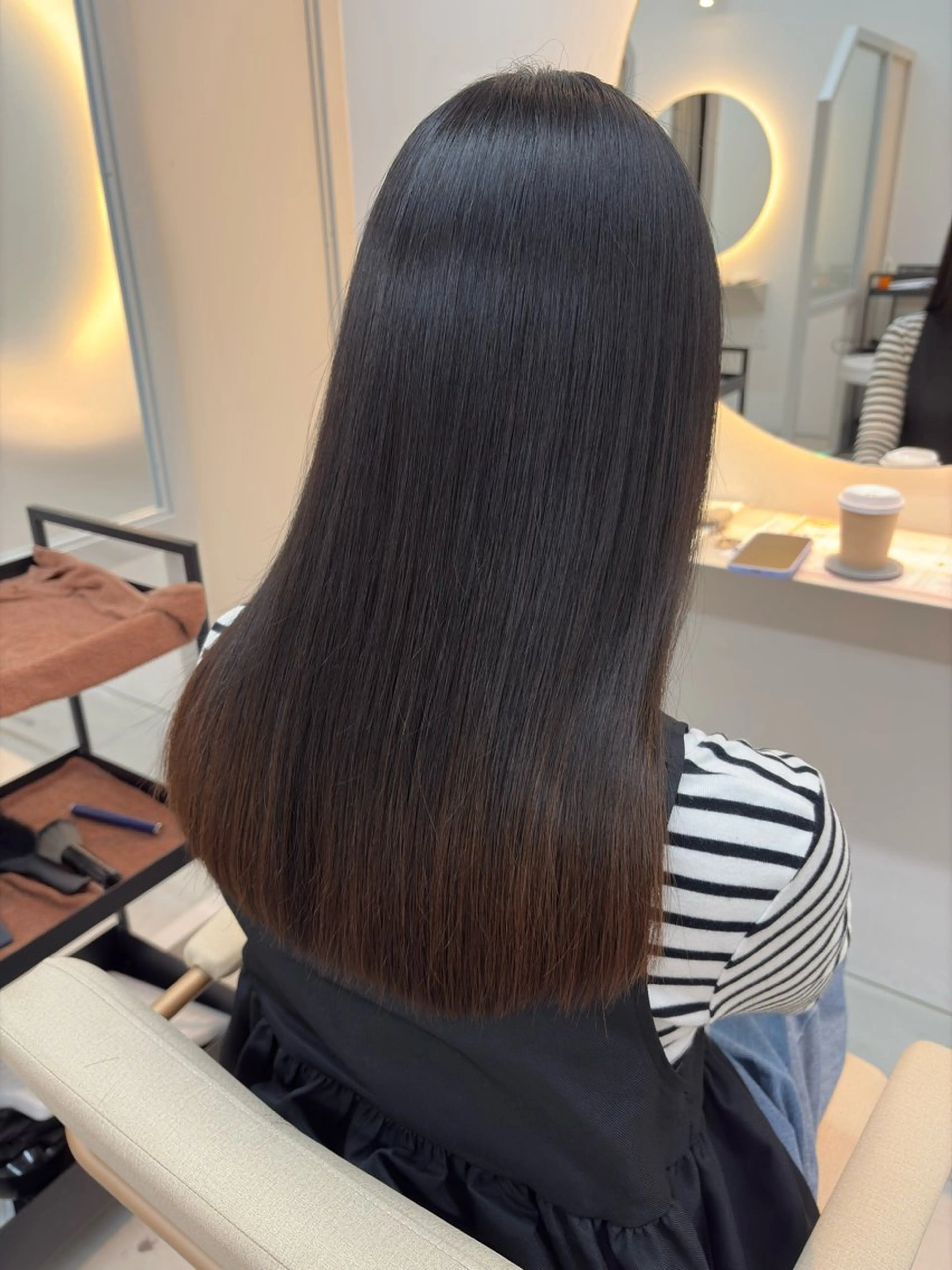 ロング カット 縮毛矯正 トリートメント 透明感カラー/艶髪/ 高城潤也のヘアスタイル
