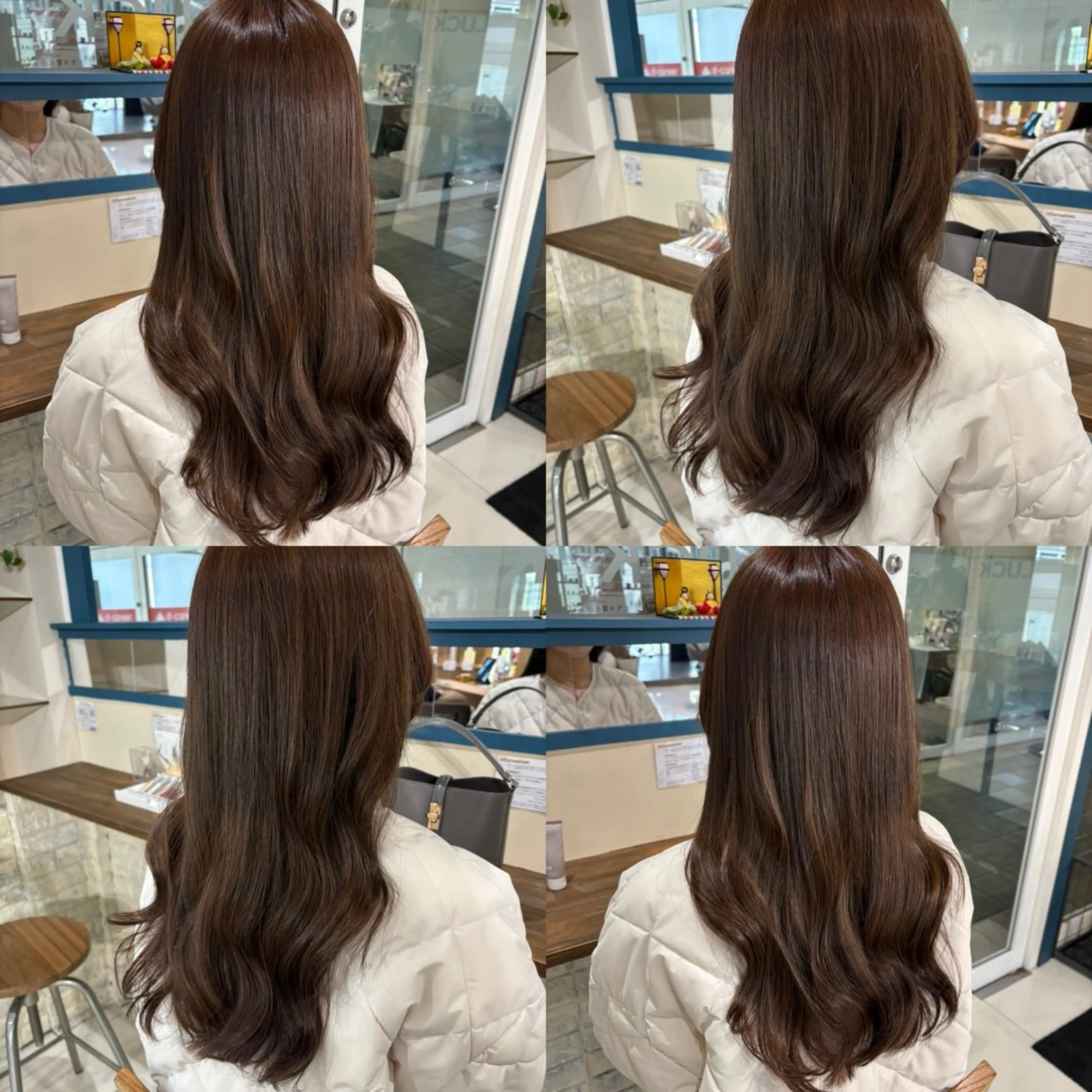 ロング カット ヘアカラー トリートメント ヘアケア・頭皮ケア デザインカラー/中田のヘアスタイル