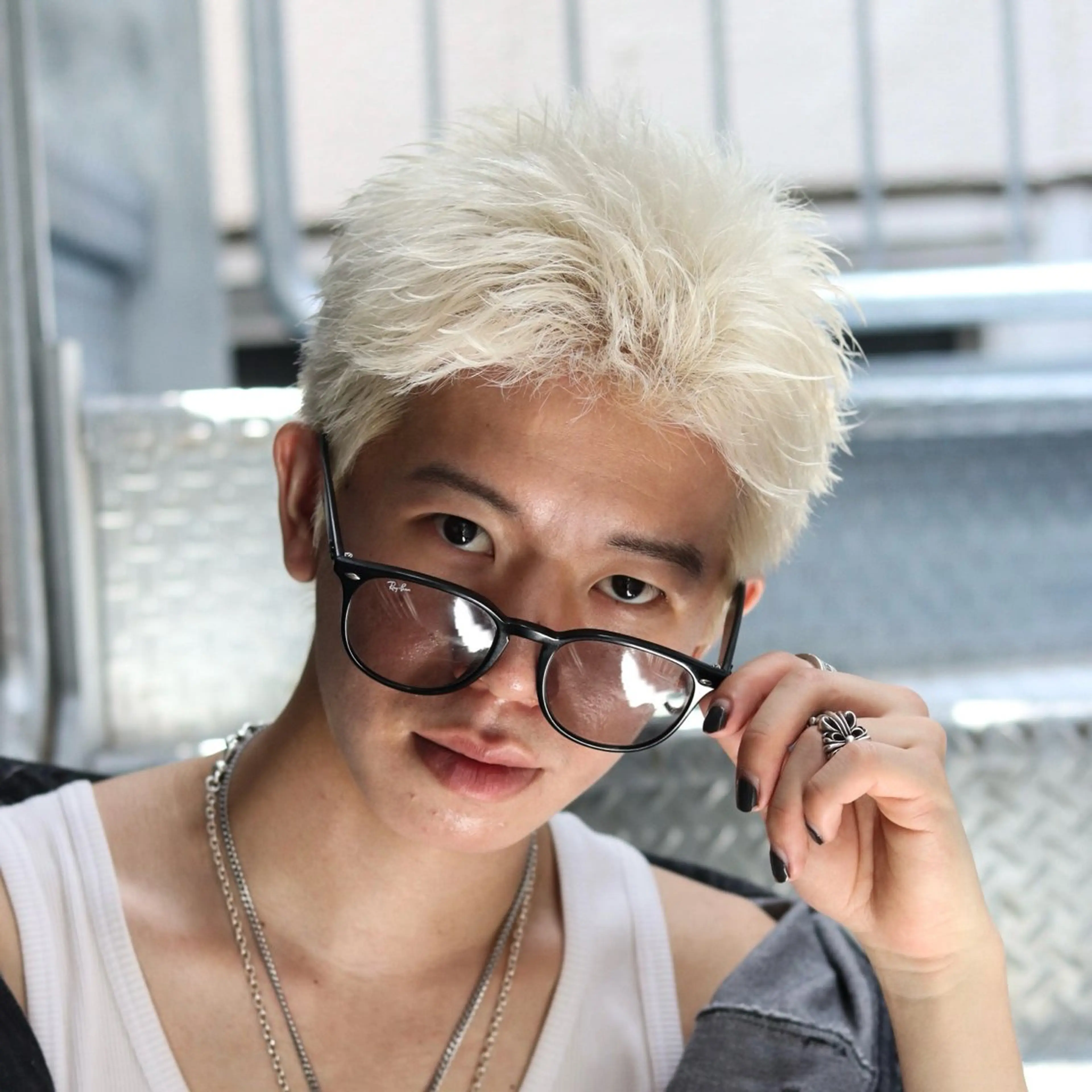 ショート カラー パーマ メンズ カット ヘアカラー トリートメント シースルーマッシュ/ メンズ/KYOHEIのヘアスタイル