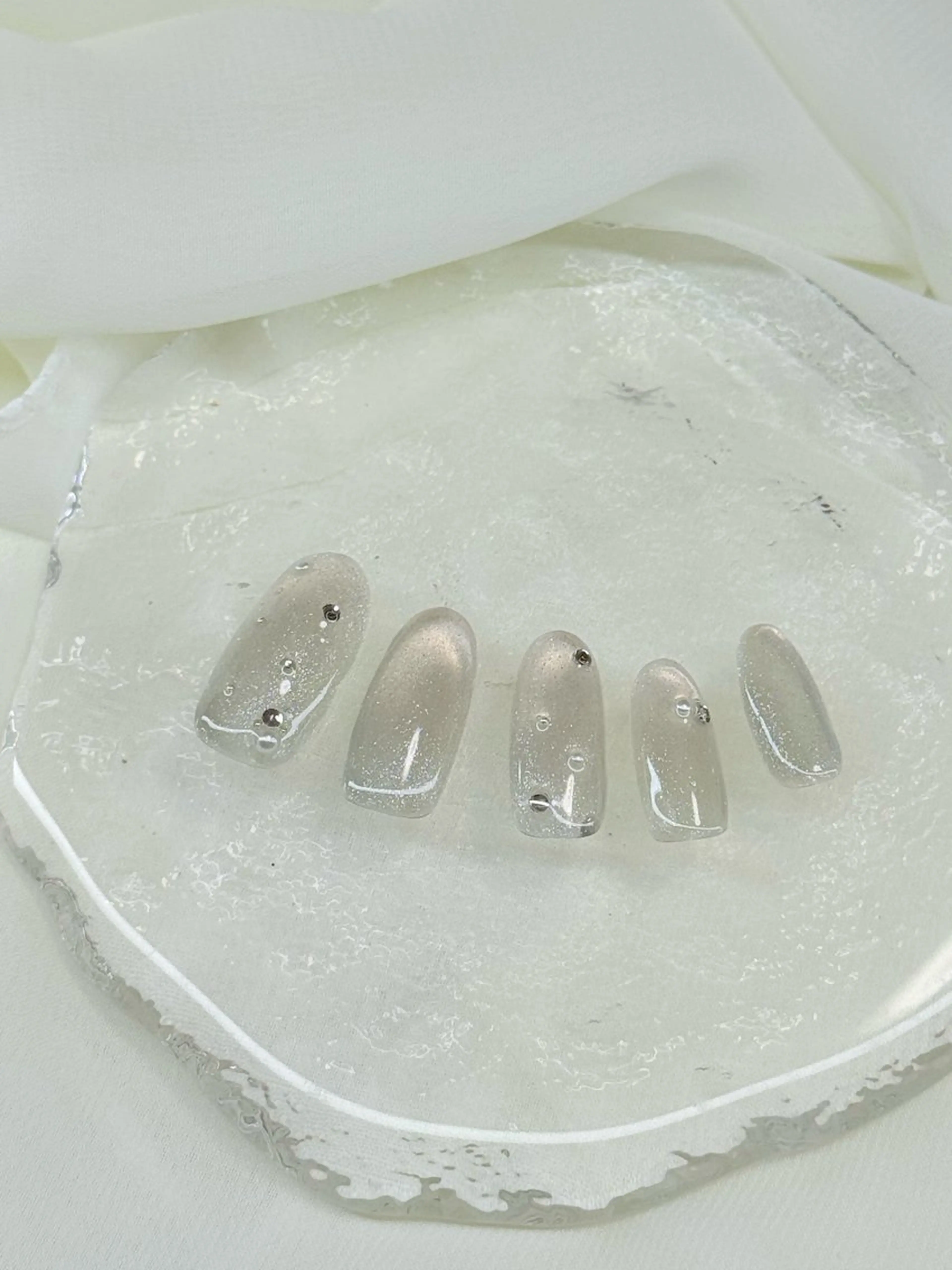 ネイル キラキラネイル マグネットネイル ハンドネイル flan ゆいのネイルデザイン