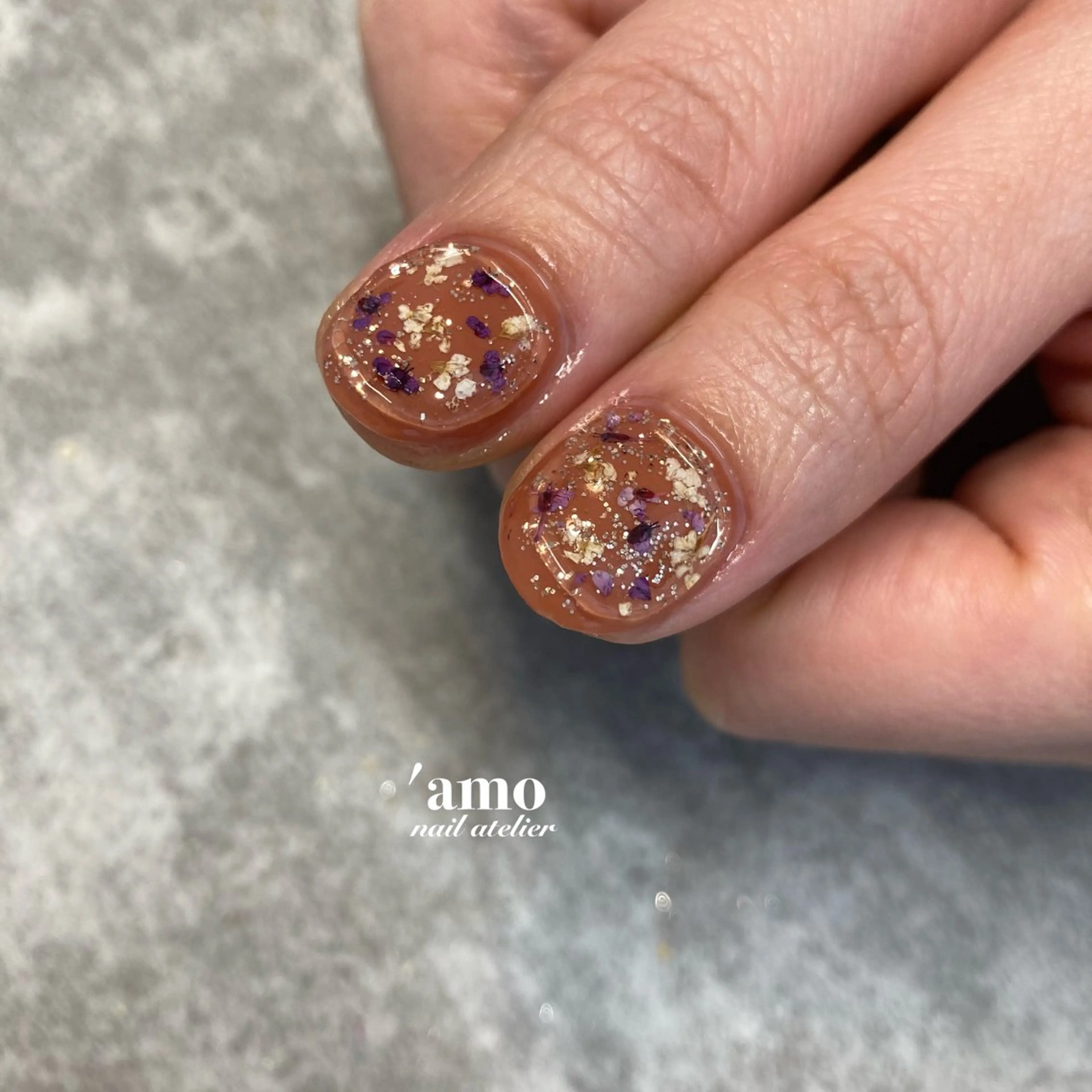 ネイル フットネイル ジェルネイル ニュアンスネイル パラジェル スカルプネイル 'amo nail atelierのネイルデザイン