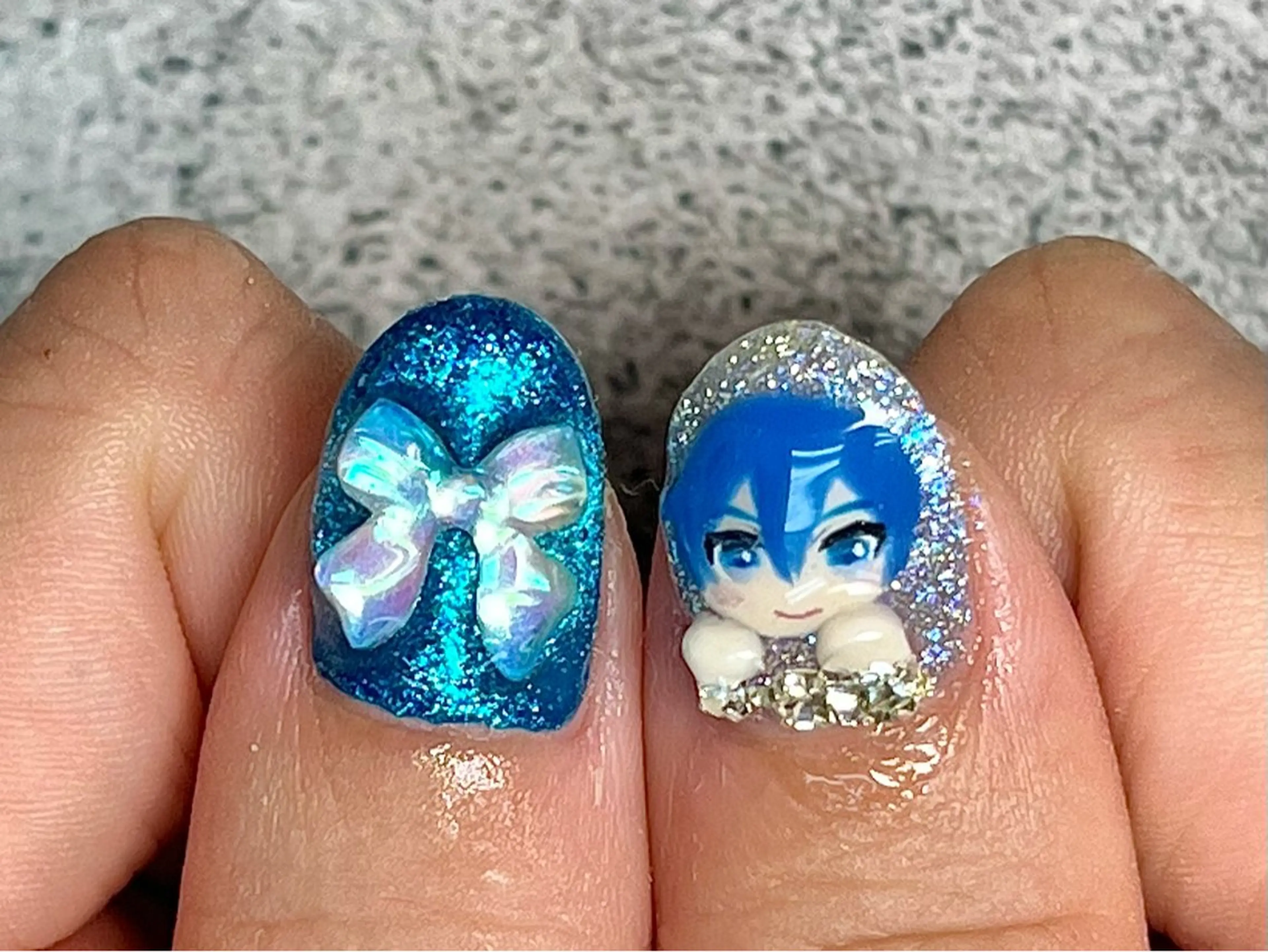 ネイル キラキラネイル ハンドネイル Queen nail 北堀江 ASUKAのネイルデザイン