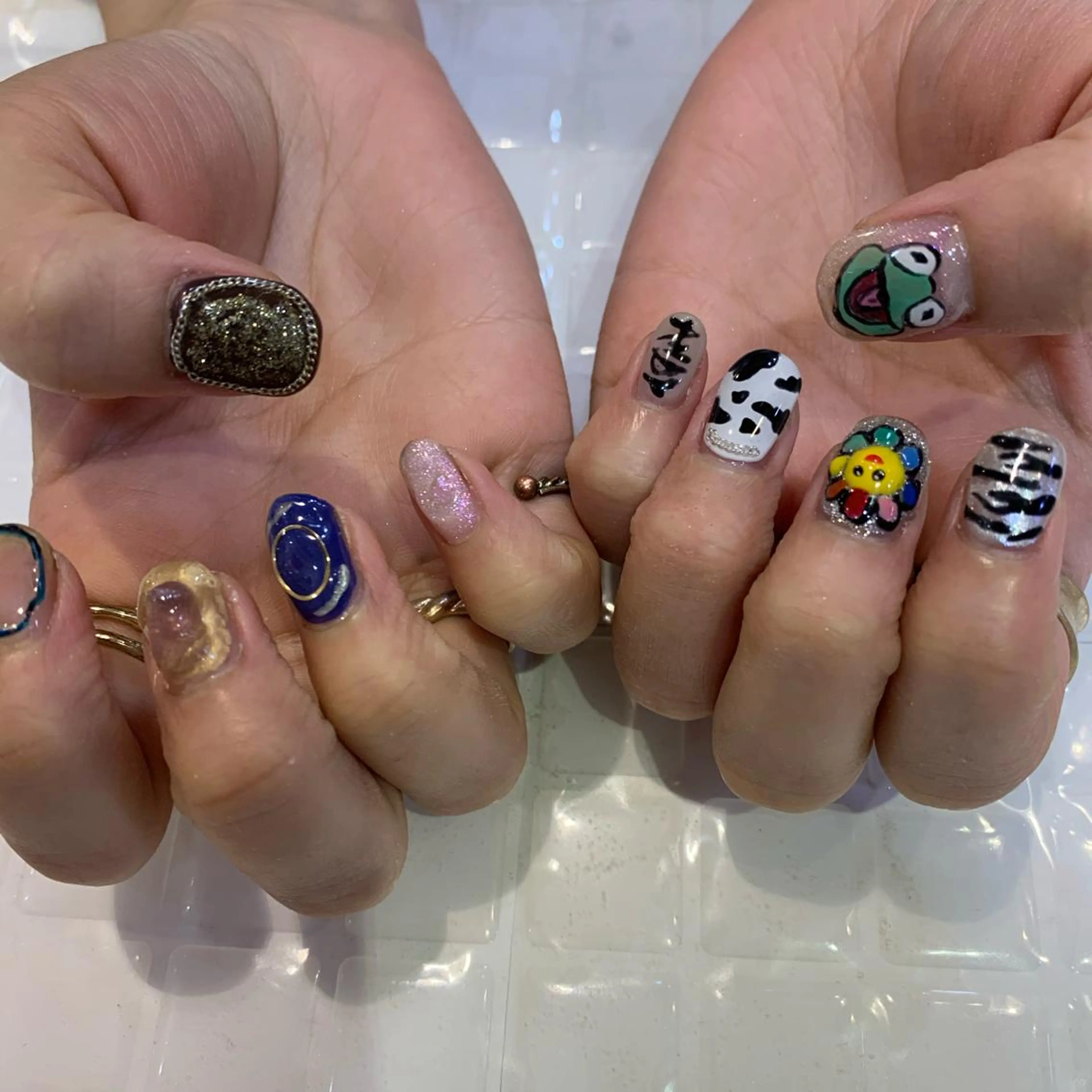 ネイル ニュアンスネイル 韓国ヘア🦋 MIYUのヘアスタイル